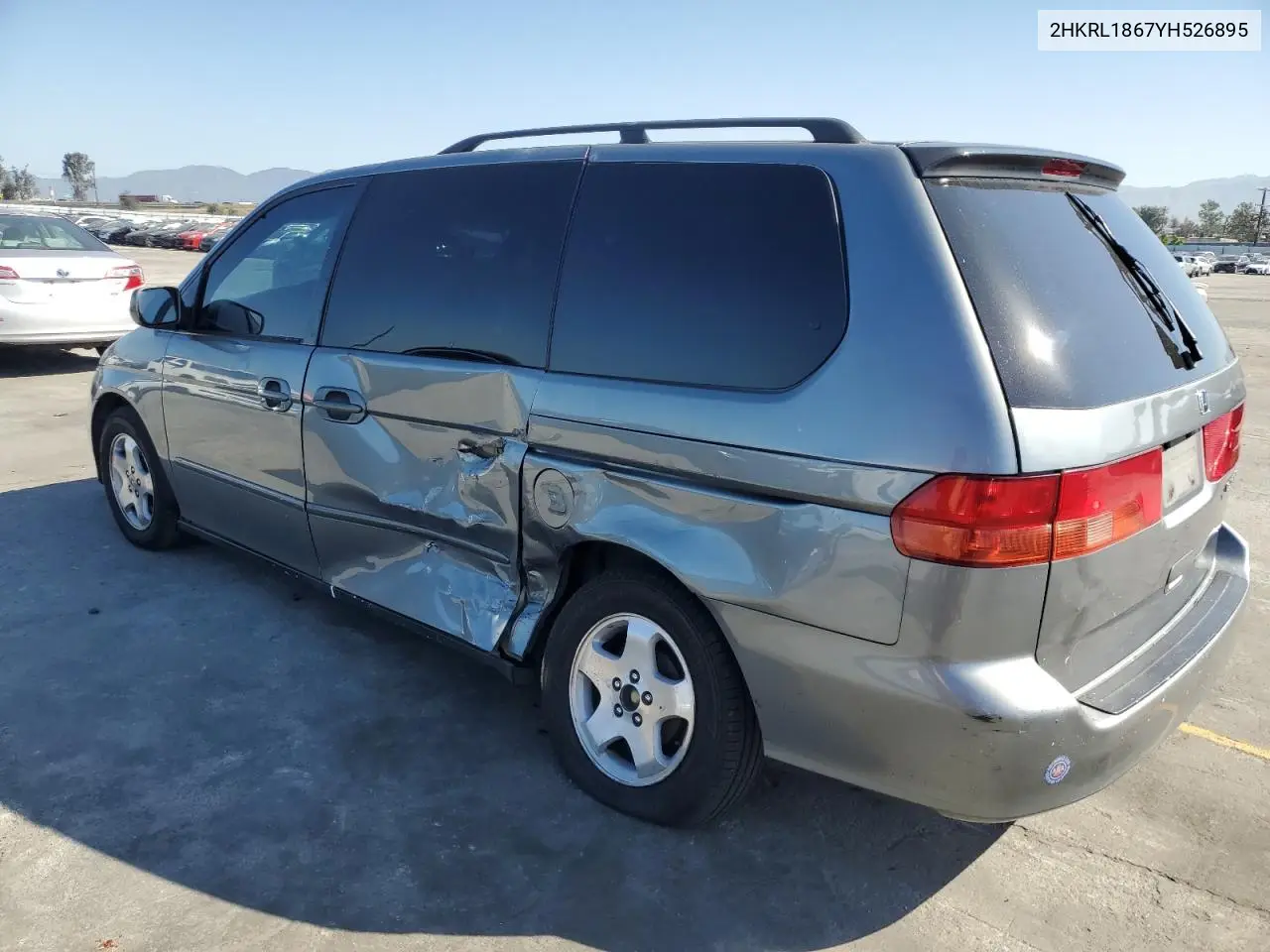 2000 Honda Odyssey Ex VIN: 2HKRL1867YH526895 Lot: 55889165