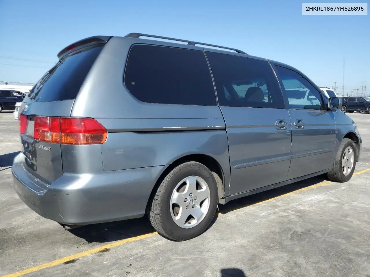 2000 Honda Odyssey Ex VIN: 2HKRL1867YH526895 Lot: 55889165