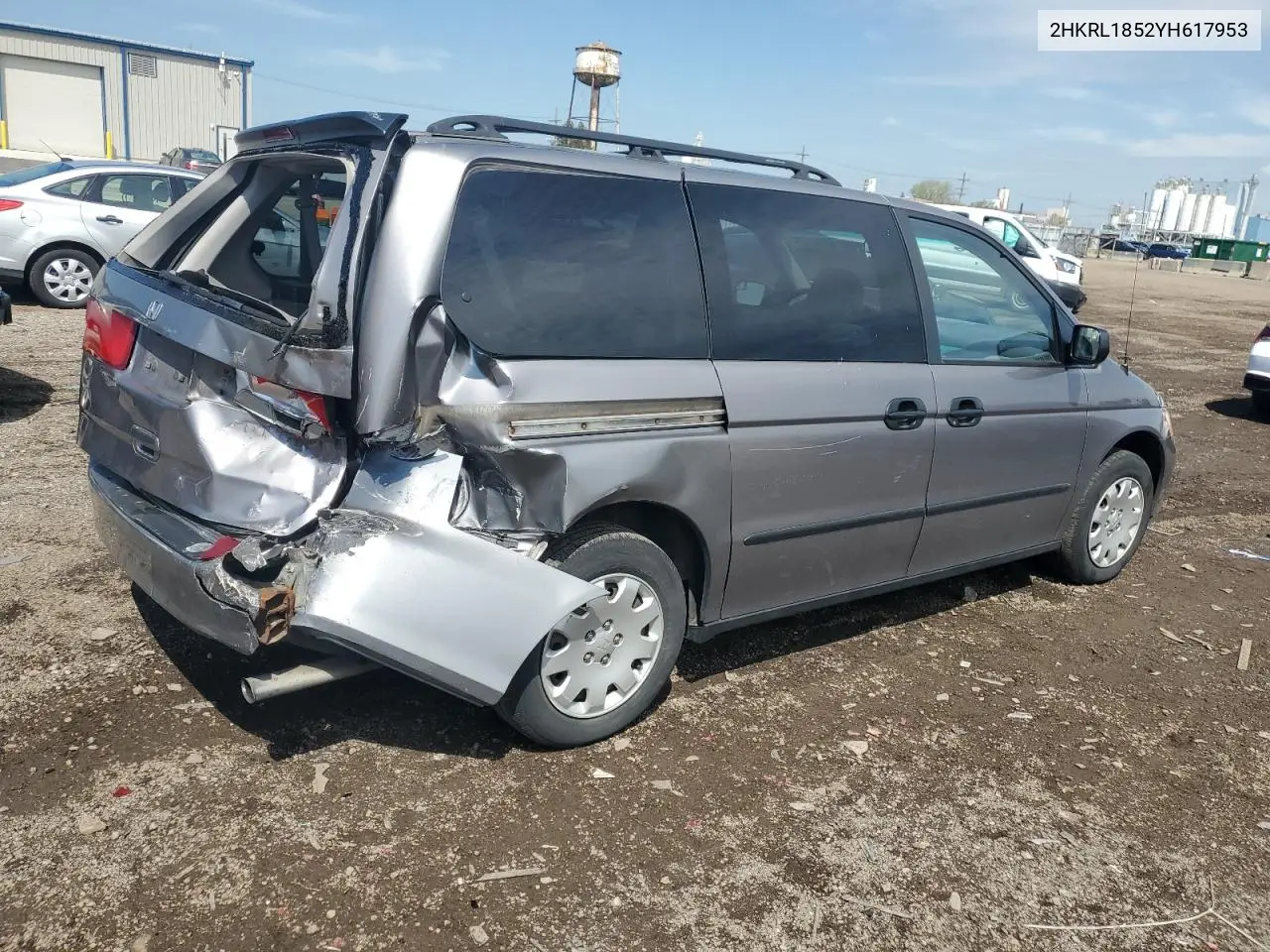 2000 Honda Odyssey Lx VIN: 2HKRL1852YH617953 Lot: 56022885