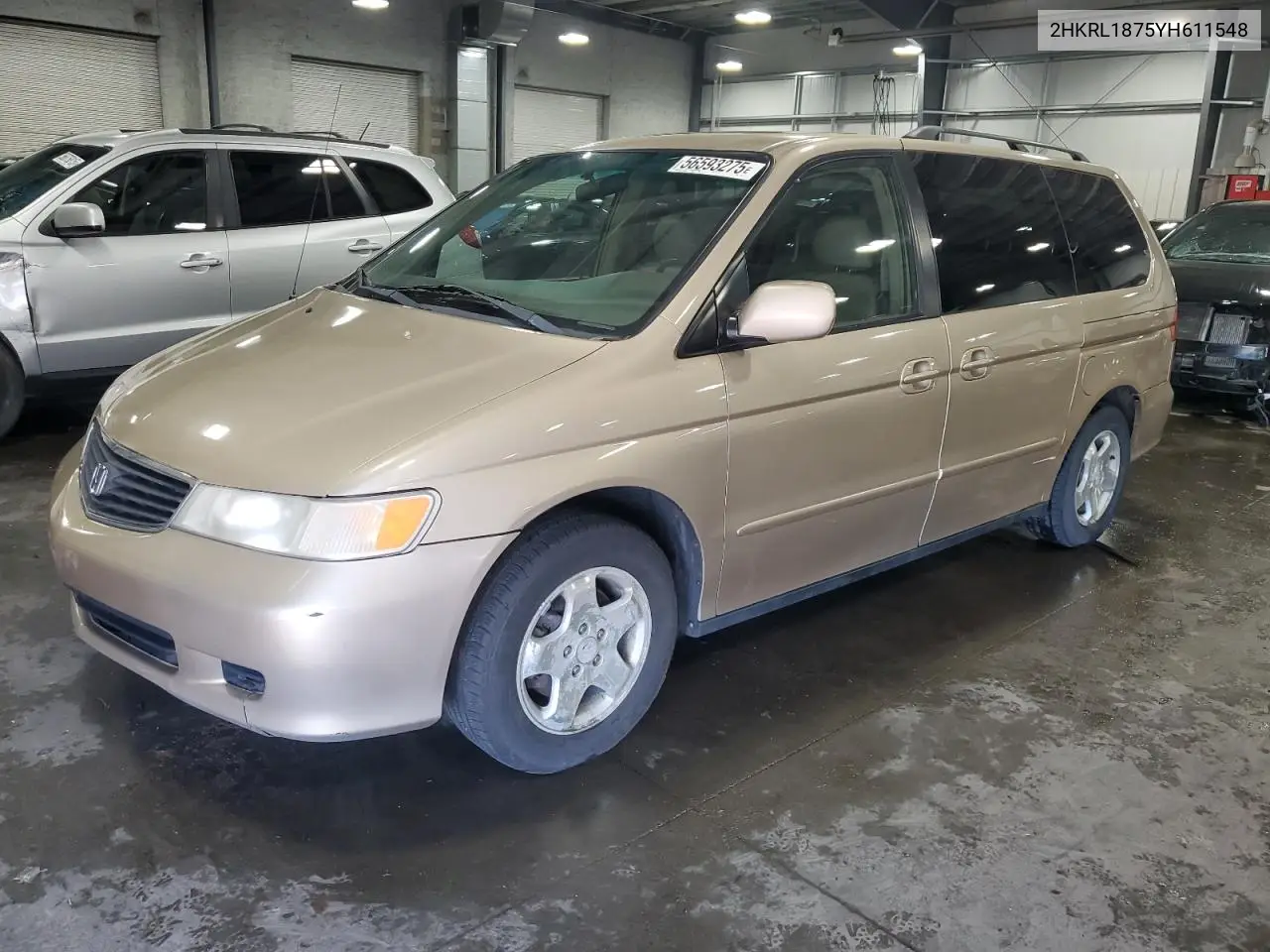 2000 Honda Odyssey Ex VIN: 2HKRL1875YH611548 Lot: 56593275