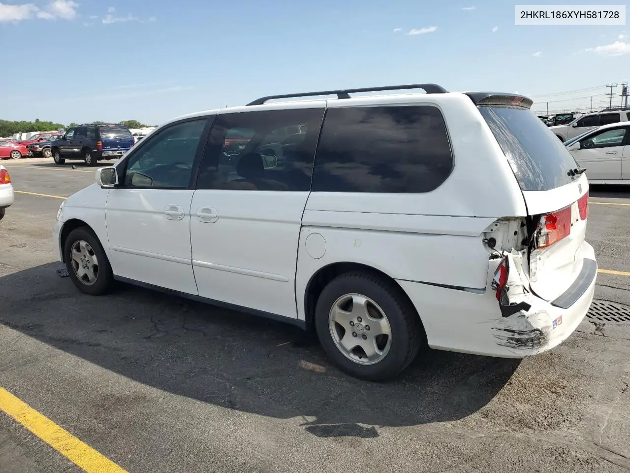 2000 Honda Odyssey Ex VIN: 2HKRL186XYH581728 Lot: 60740075