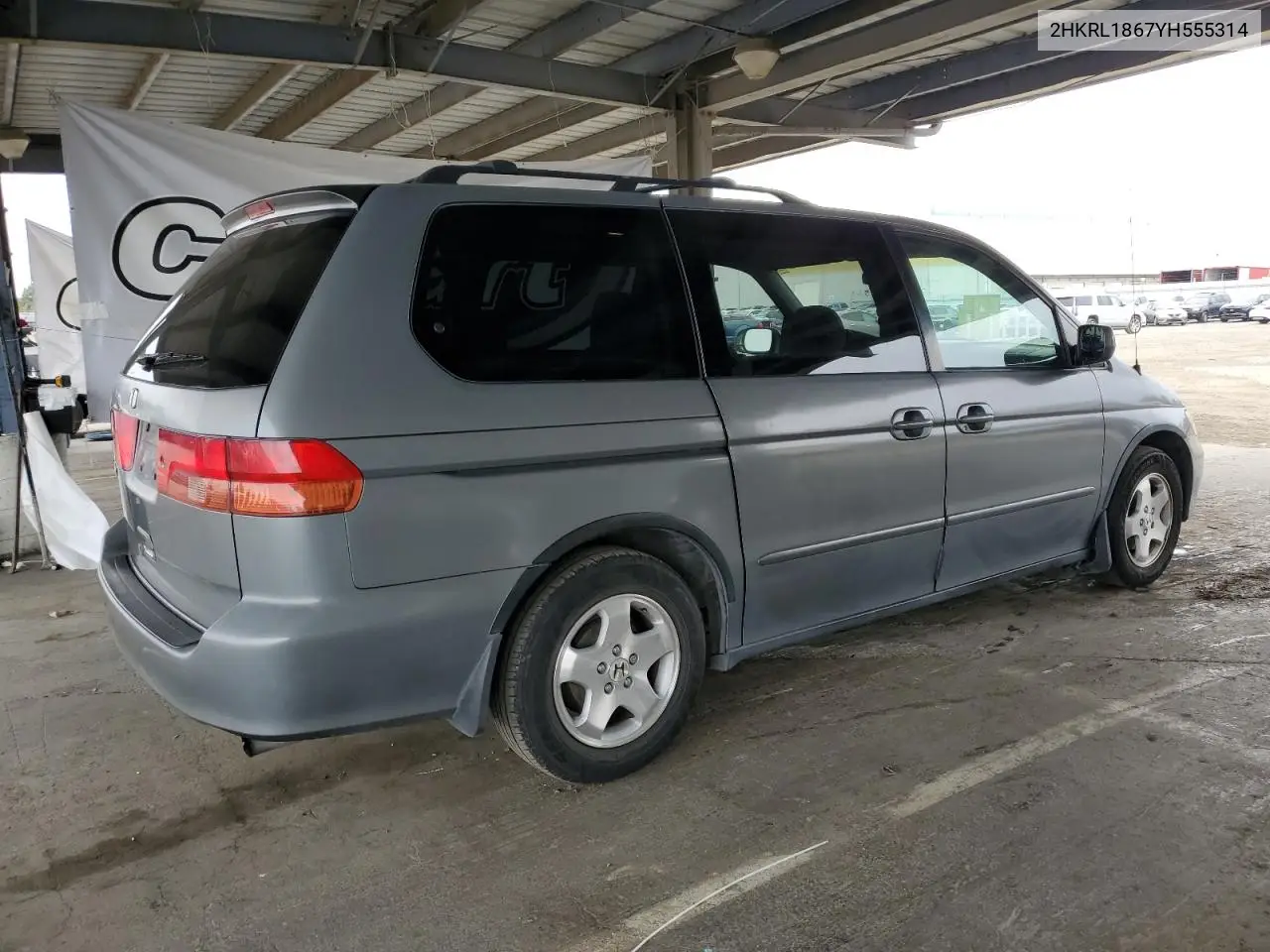 2000 Honda Odyssey Ex VIN: 2HKRL1867YH555314 Lot: 61065505