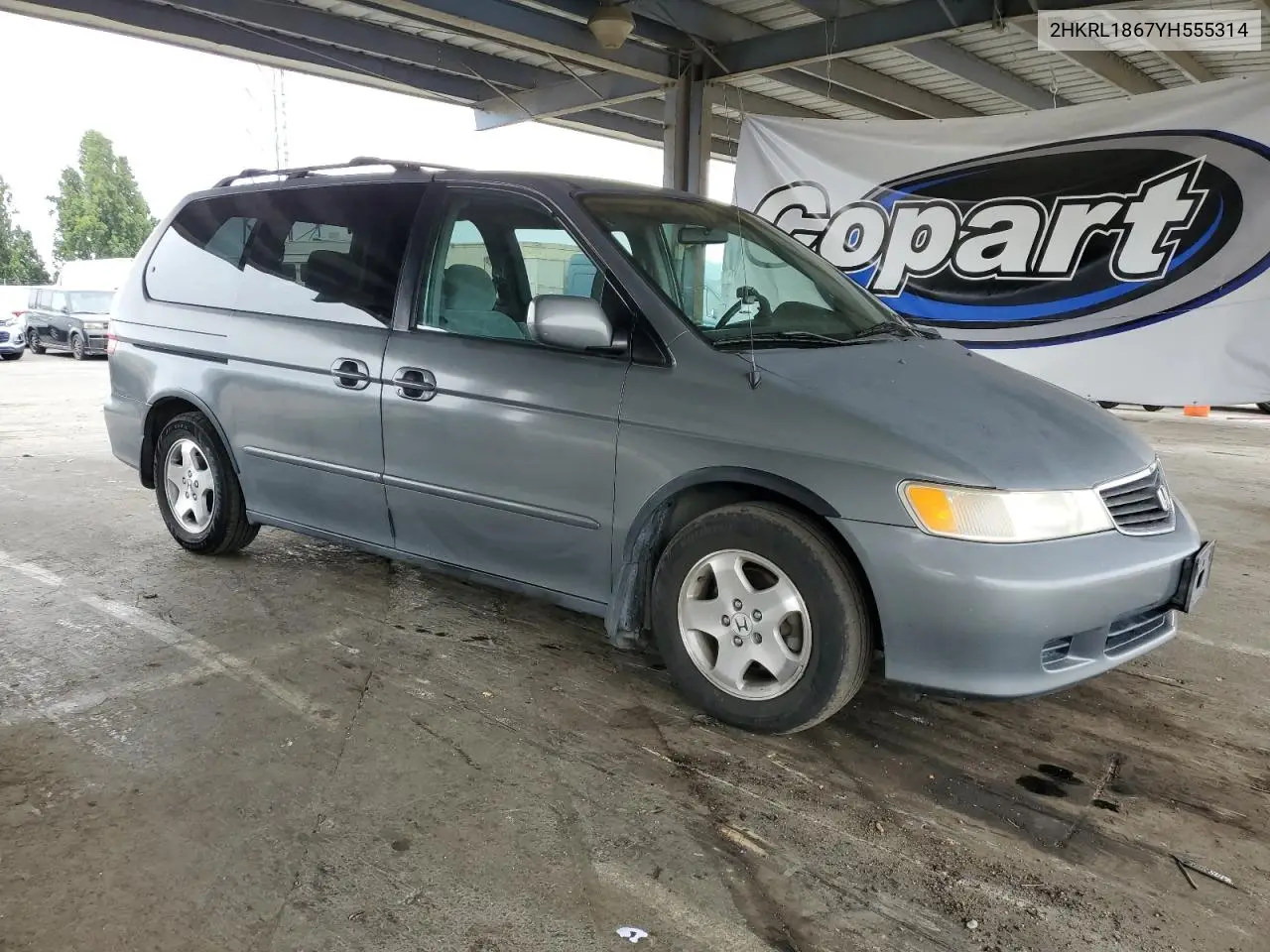 2000 Honda Odyssey Ex VIN: 2HKRL1867YH555314 Lot: 61065505