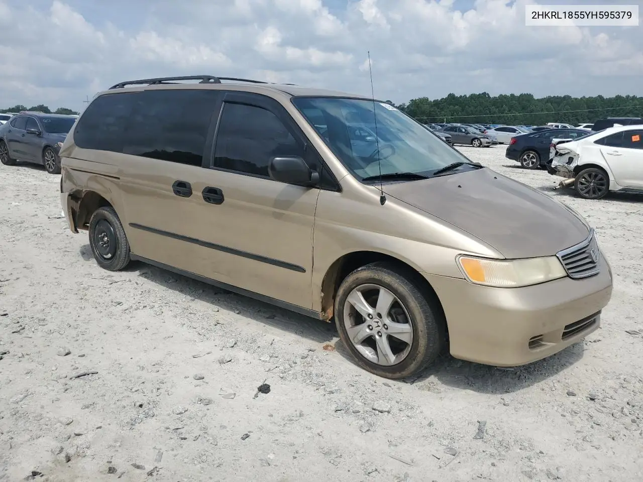 2000 Honda Odyssey Lx VIN: 2HKRL1855YH595379 Lot: 61954445