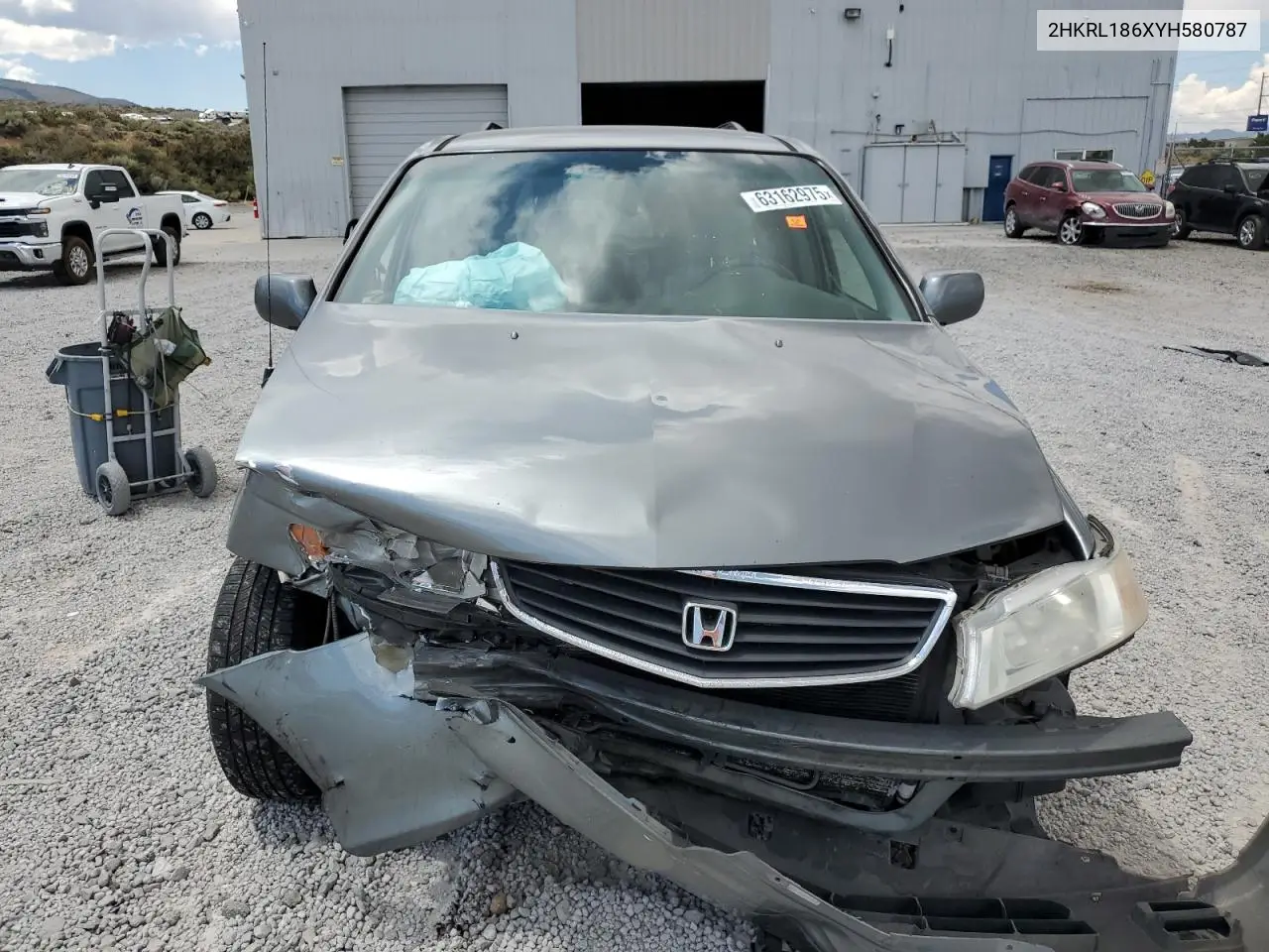2000 Honda Odyssey Ex VIN: 2HKRL186XYH580787 Lot: 63162975