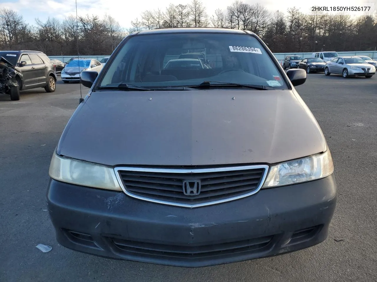 2000 Honda Odyssey Lx VIN: 2HKRL1850YH526177 Lot: 86286394