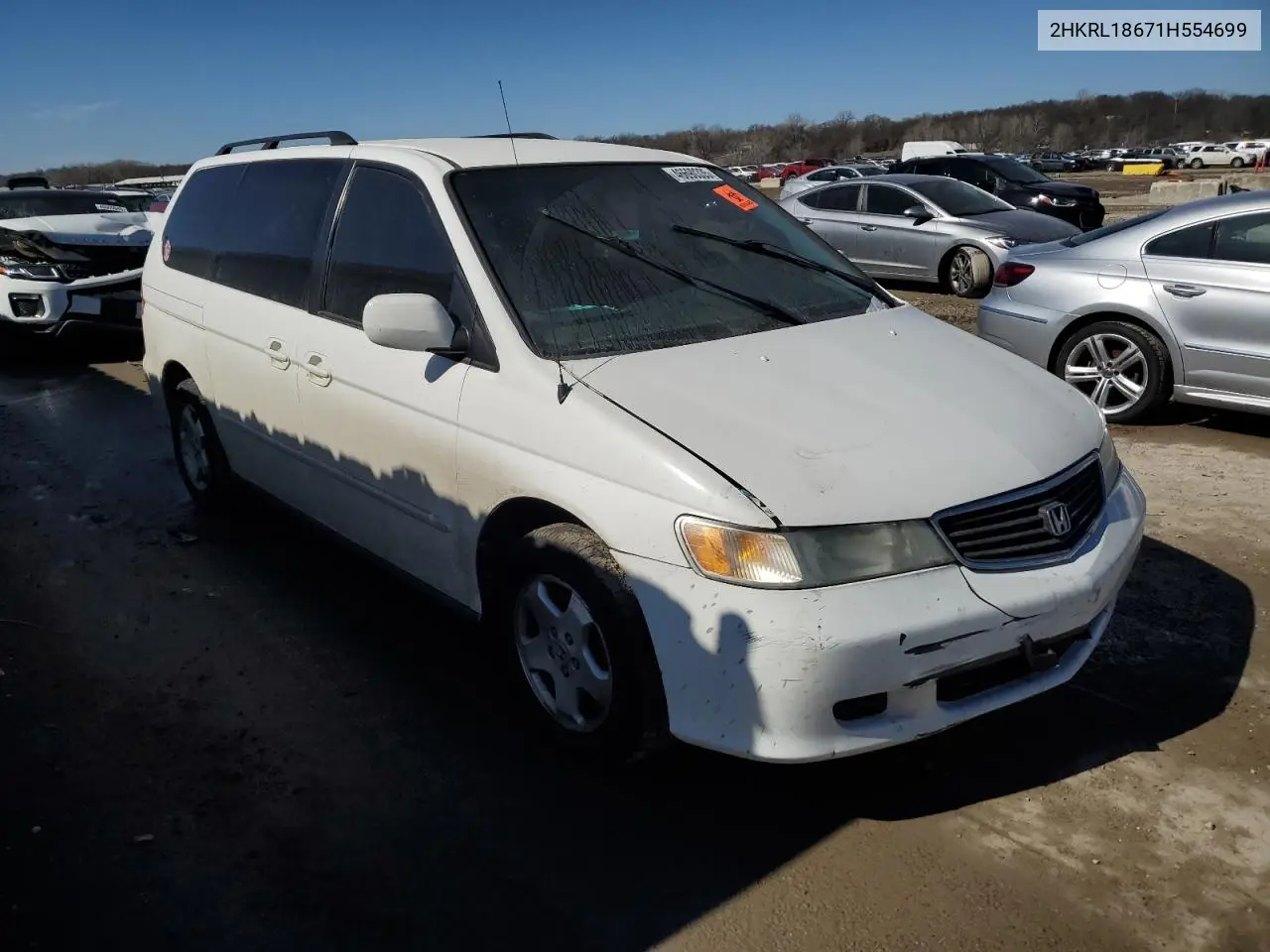 2001 Honda Odyssey Ex VIN: 2HKRL18671H554699 Lot: 46690335