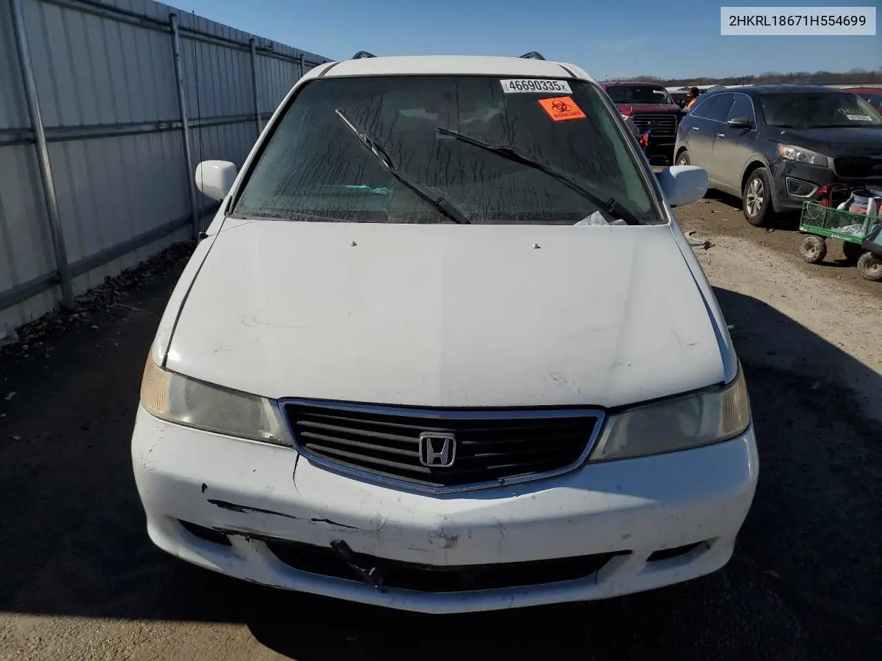 2001 Honda Odyssey Ex VIN: 2HKRL18671H554699 Lot: 46690335