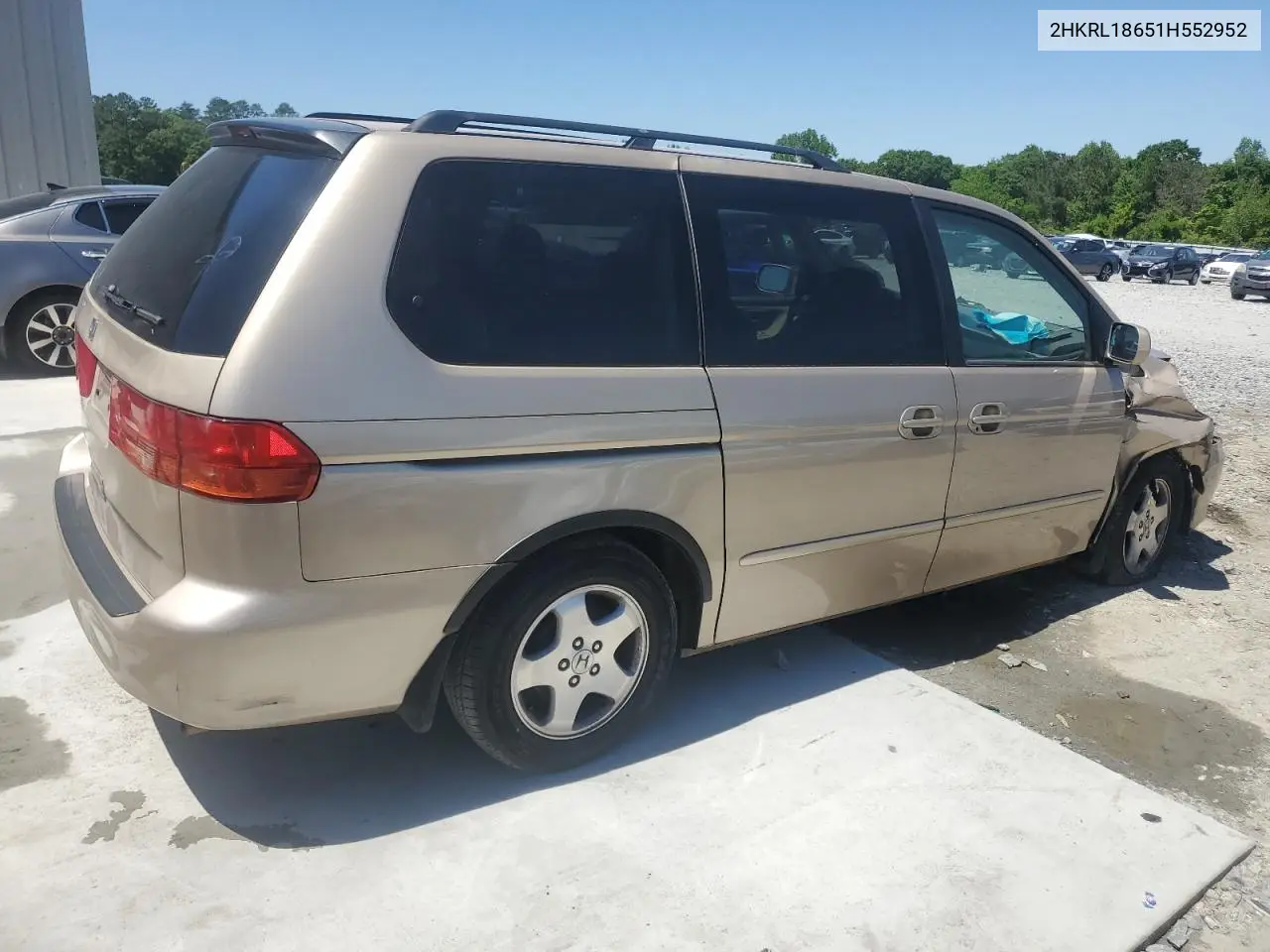 2001 Honda Odyssey Ex VIN: 2HKRL18651H552952 Lot: 53447345
