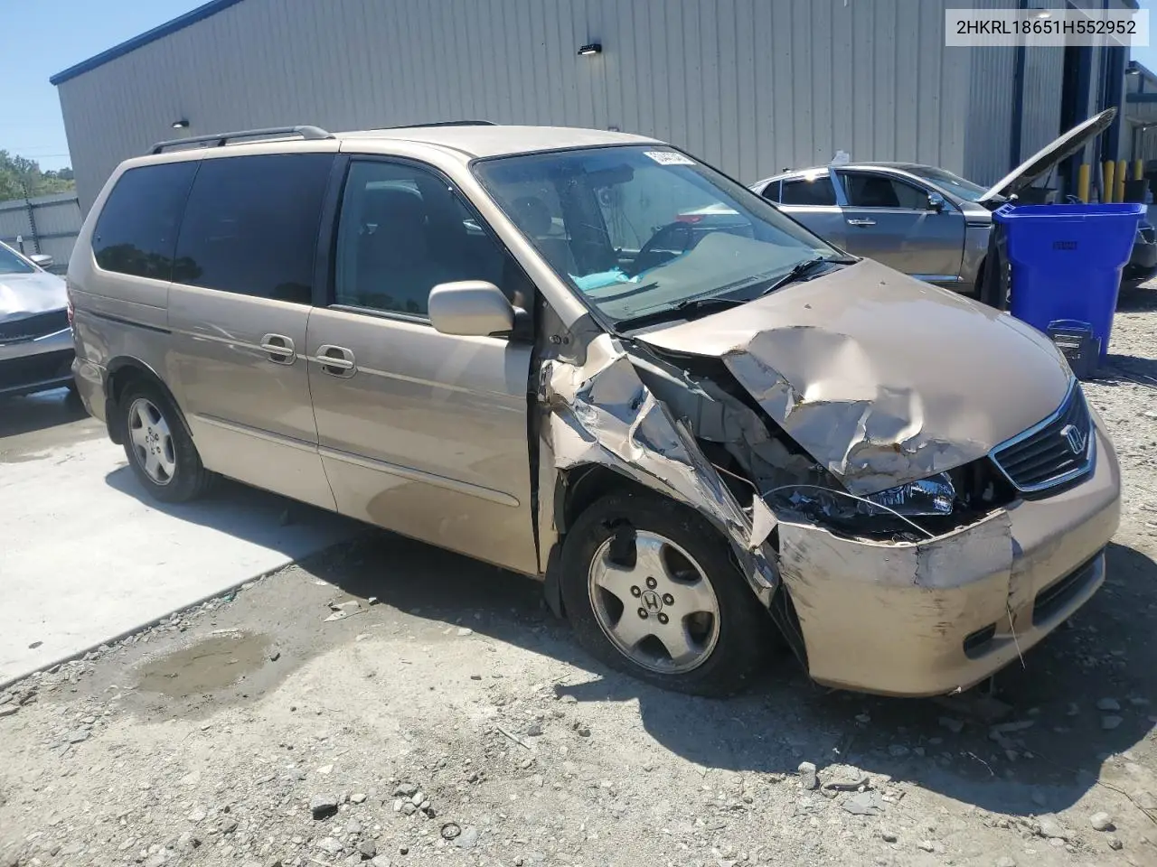 2001 Honda Odyssey Ex VIN: 2HKRL18651H552952 Lot: 53447345