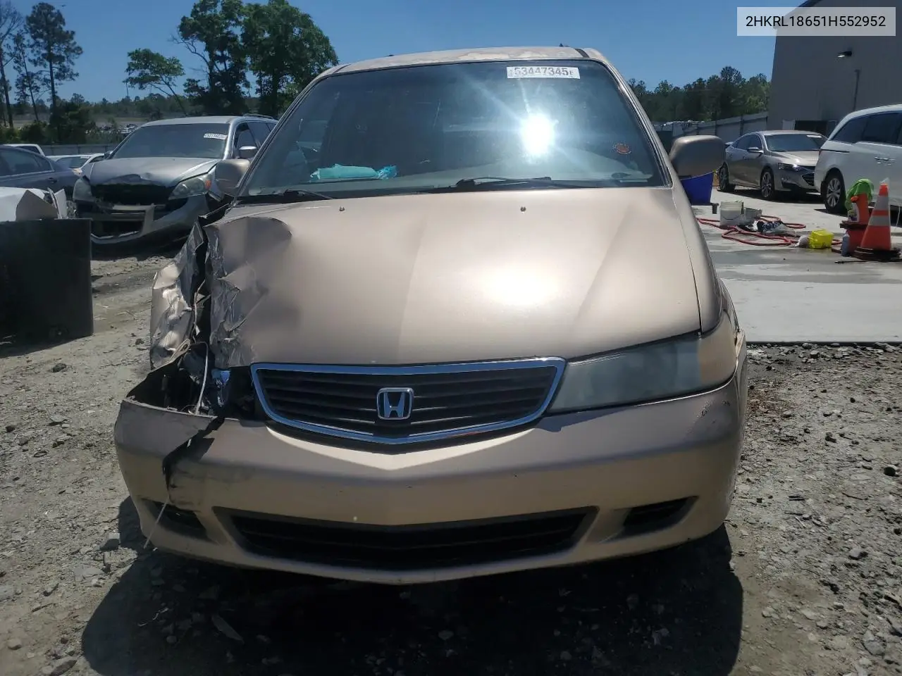 2001 Honda Odyssey Ex VIN: 2HKRL18651H552952 Lot: 53447345