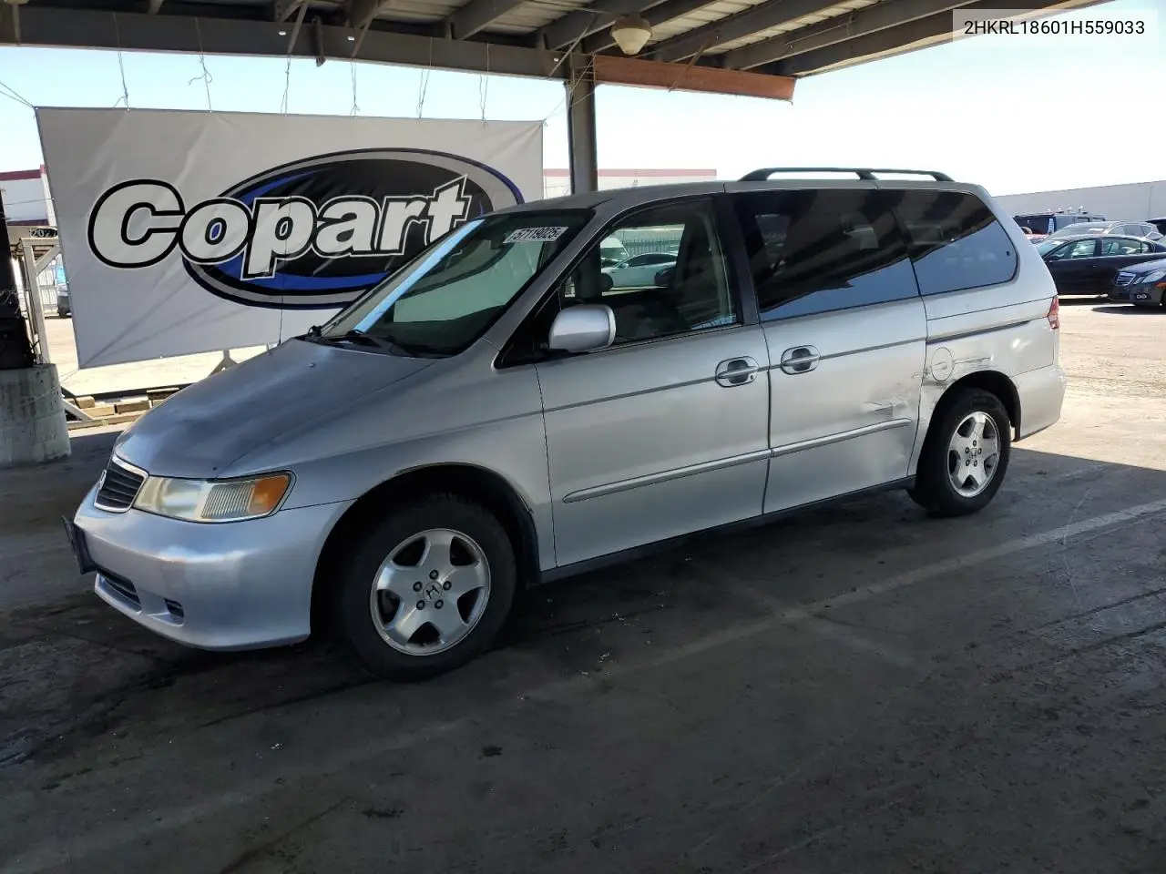 2001 Honda Odyssey Ex VIN: 2HKRL18601H559033 Lot: 57119025