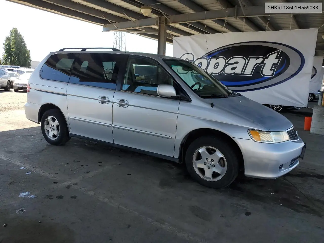 2001 Honda Odyssey Ex VIN: 2HKRL18601H559033 Lot: 57119025