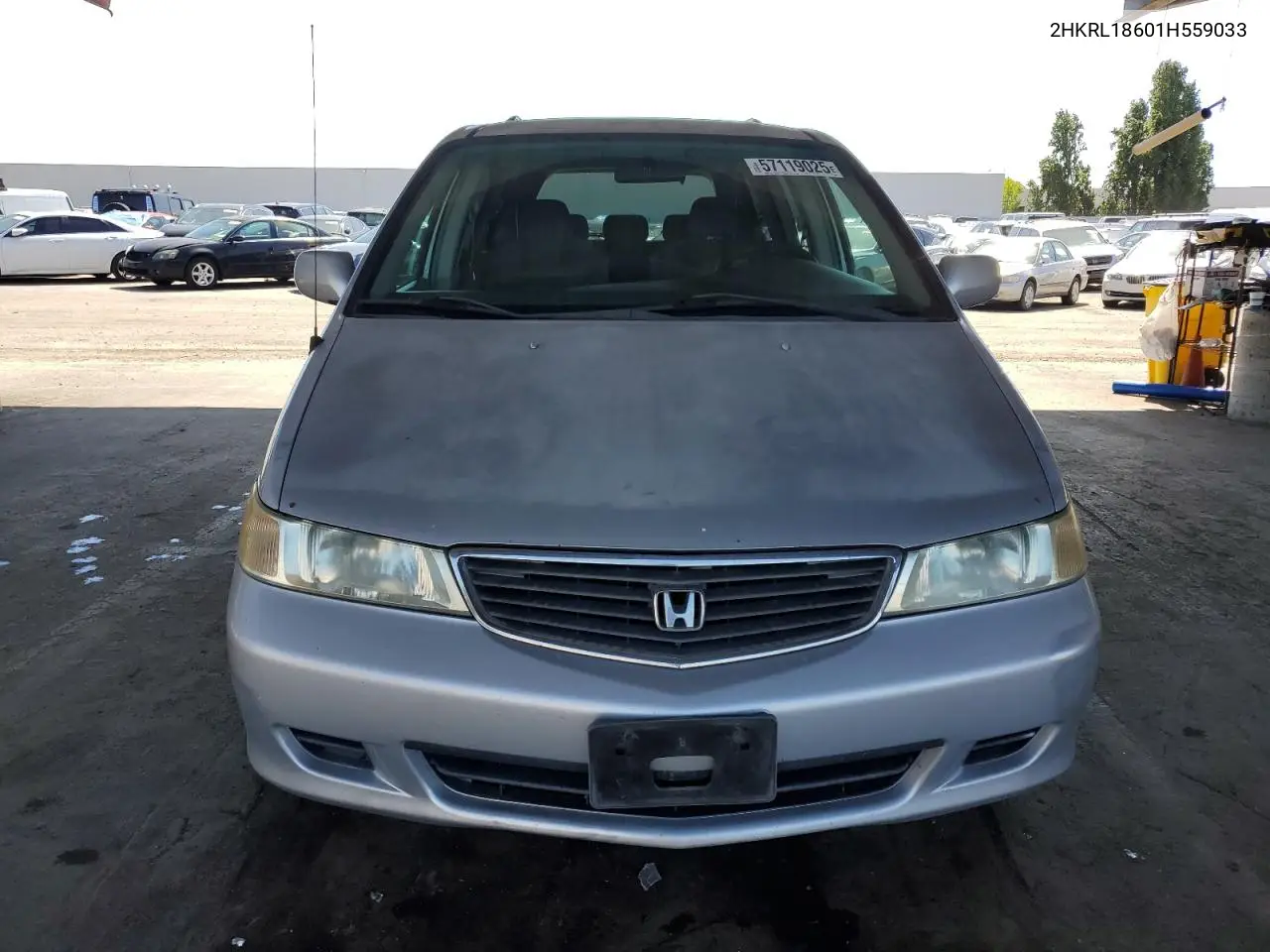 2001 Honda Odyssey Ex VIN: 2HKRL18601H559033 Lot: 57119025