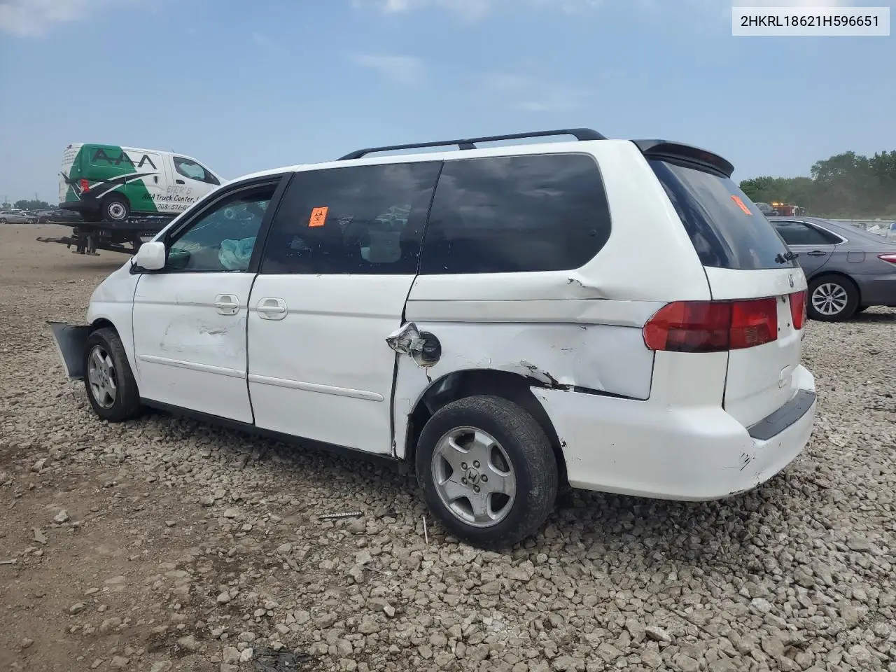2001 Honda Odyssey Ex VIN: 2HKRL18621H596651 Lot: 59576475
