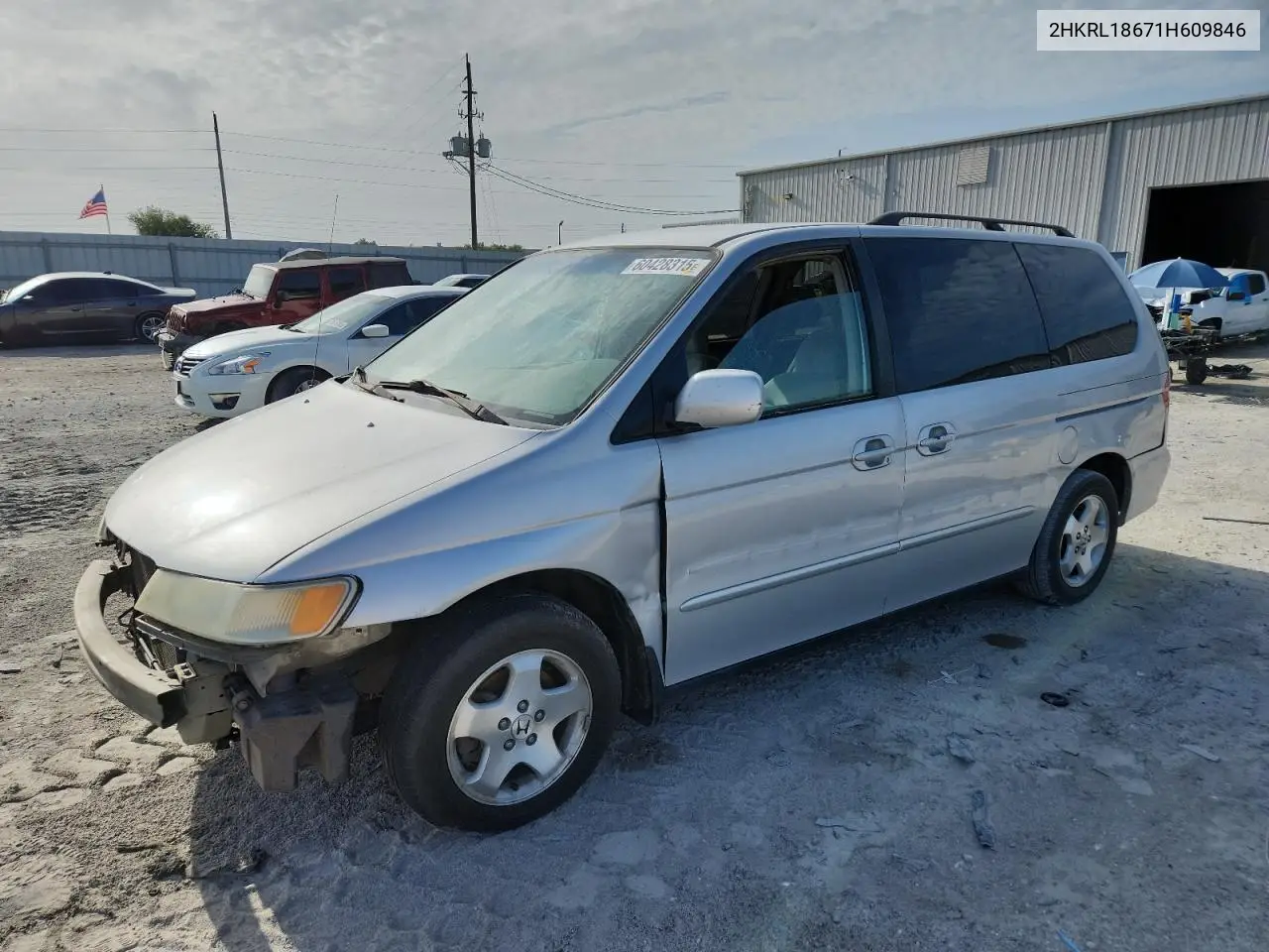 2001 Honda Odyssey Ex VIN: 2HKRL18671H609846 Lot: 60428315