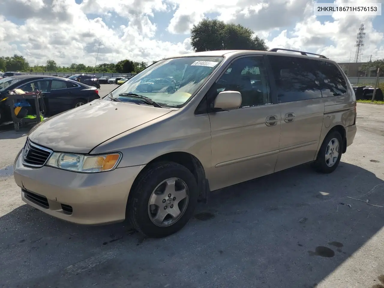 2001 Honda Odyssey Ex VIN: 2HKRL18671H576153 Lot: 61465595