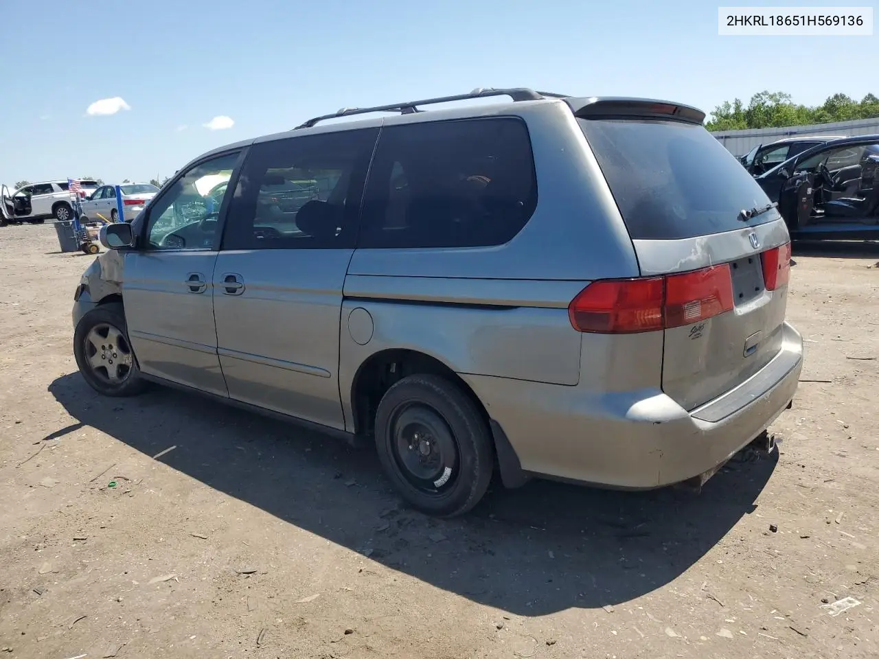 2001 Honda Odyssey Ex VIN: 2HKRL18651H569136 Lot: 61716645