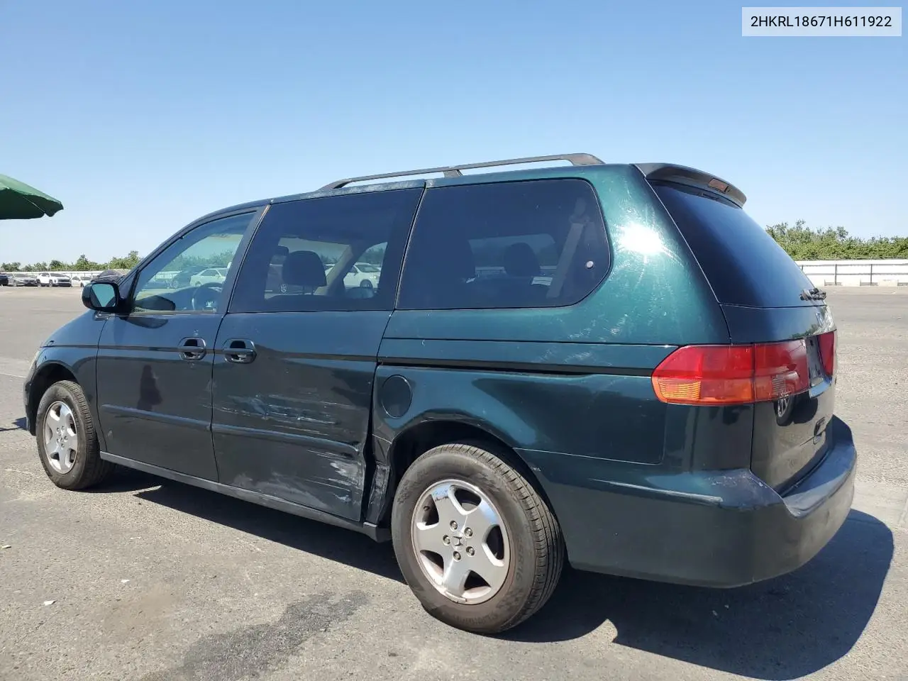2001 Honda Odyssey Ex VIN: 2HKRL18671H611922 Lot: 61768255