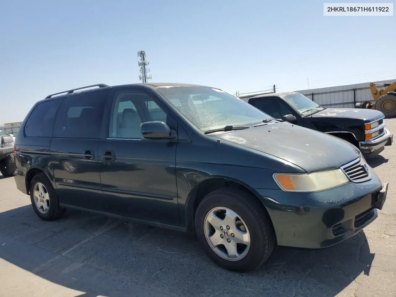 2001 Honda Odyssey Ex VIN: 2HKRL18671H611922 Lot: 61768255