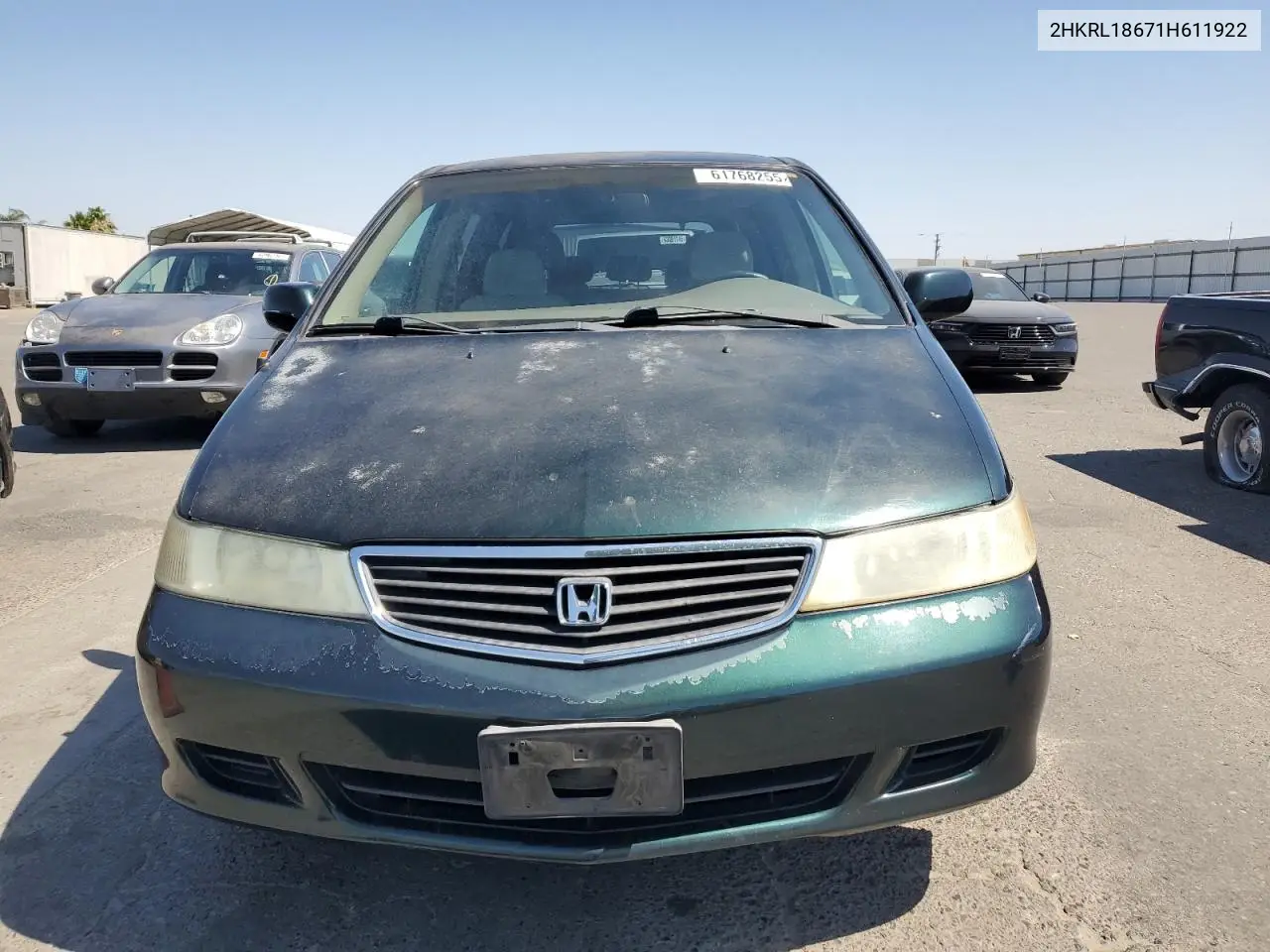 2001 Honda Odyssey Ex VIN: 2HKRL18671H611922 Lot: 61768255