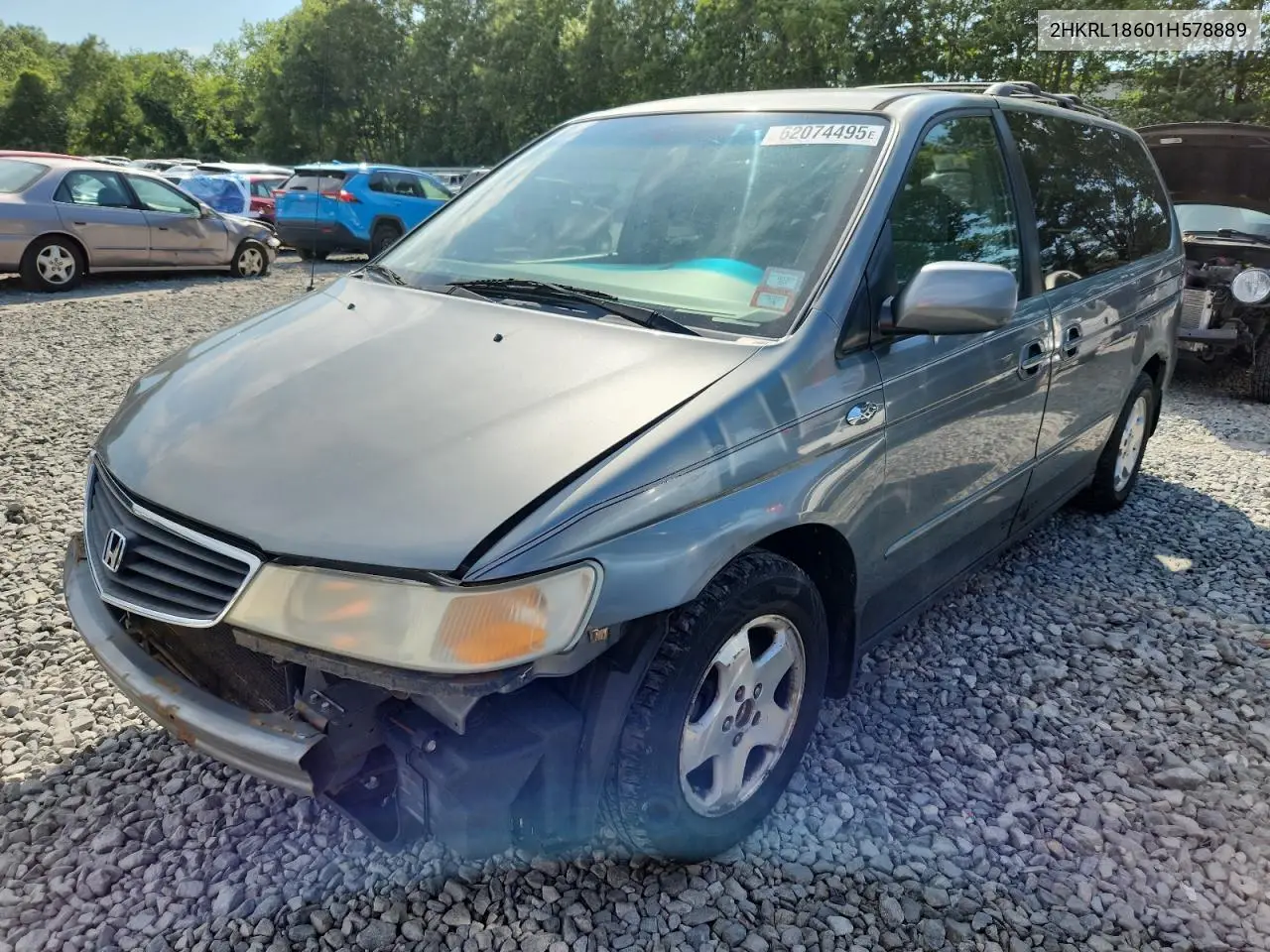 2001 Honda Odyssey Ex VIN: 2HKRL18601H578889 Lot: 62074495