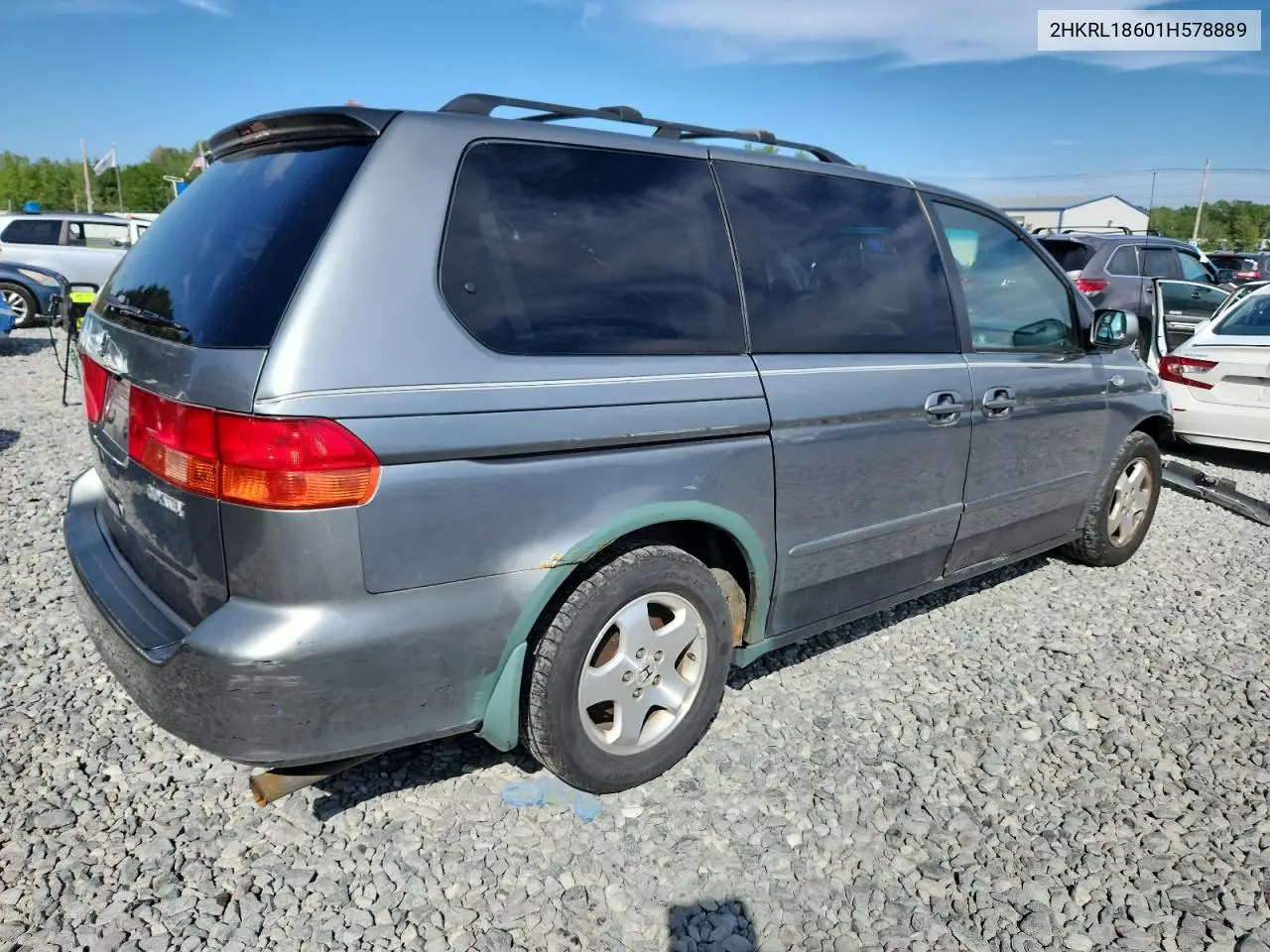 2001 Honda Odyssey Ex VIN: 2HKRL18601H578889 Lot: 62074495