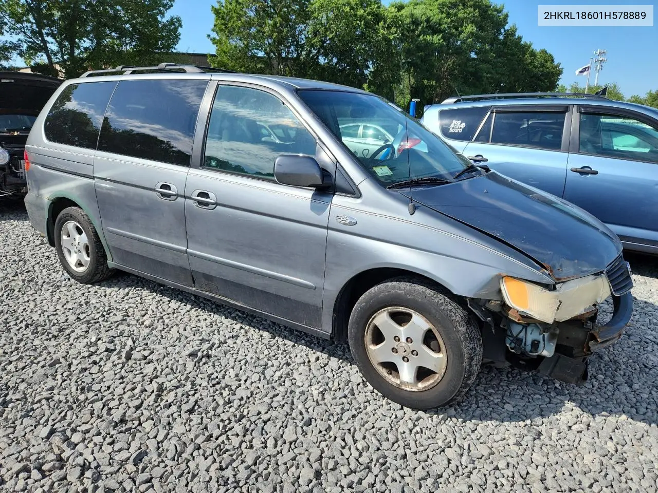 2001 Honda Odyssey Ex VIN: 2HKRL18601H578889 Lot: 62074495