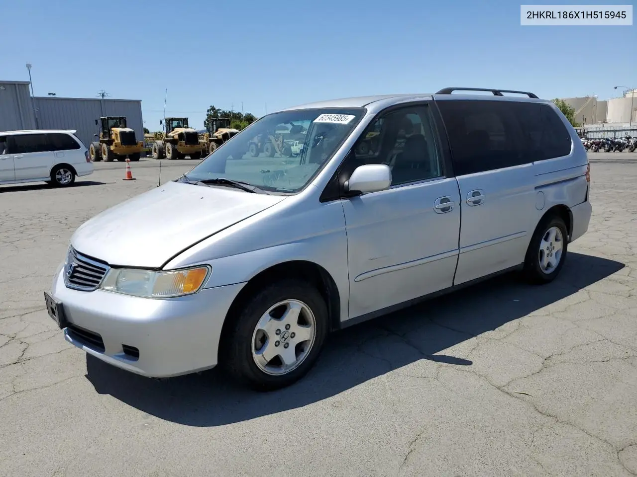 2001 Honda Odyssey Ex VIN: 2HKRL186X1H515945 Lot: 62345985