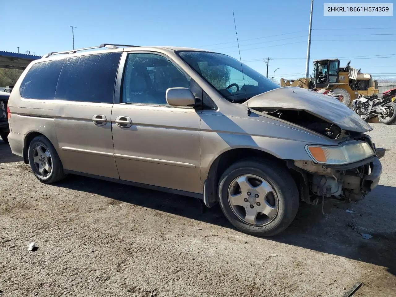 2001 Honda Odyssey Ex VIN: 2HKRL18661H574359 Lot: 88146495