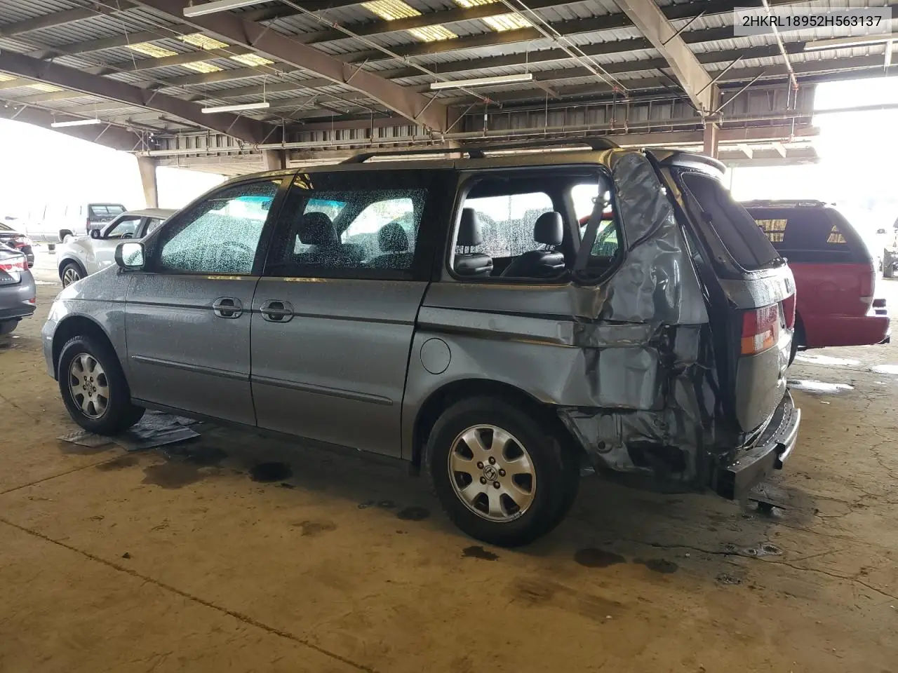 2002 Honda Odyssey Exl VIN: 2HKRL18952H563137 Lot: 49272985