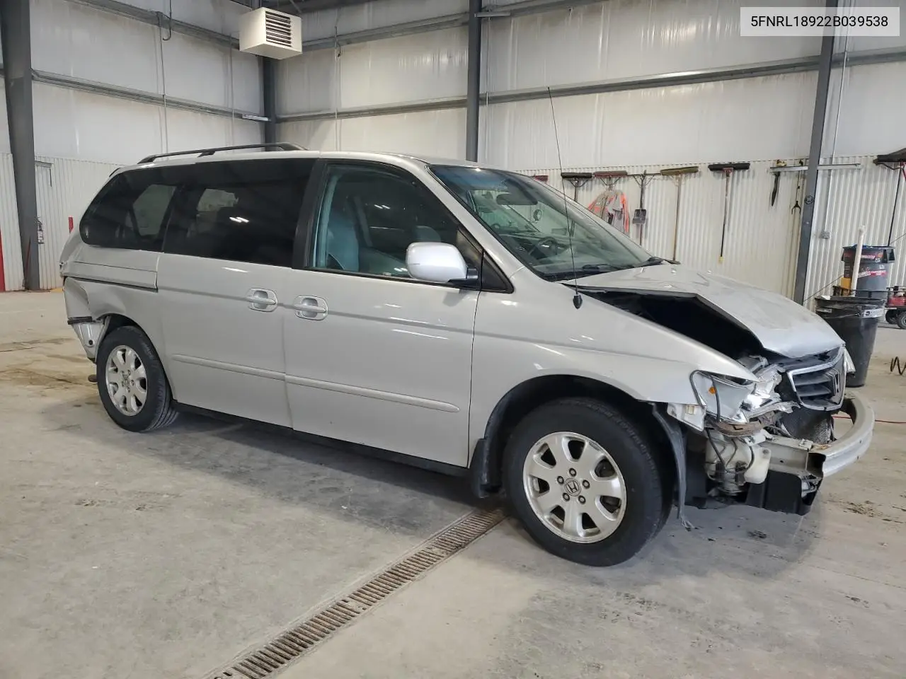 2002 Honda Odyssey Exl VIN: 5FNRL18922B039538 Lot: 53835645