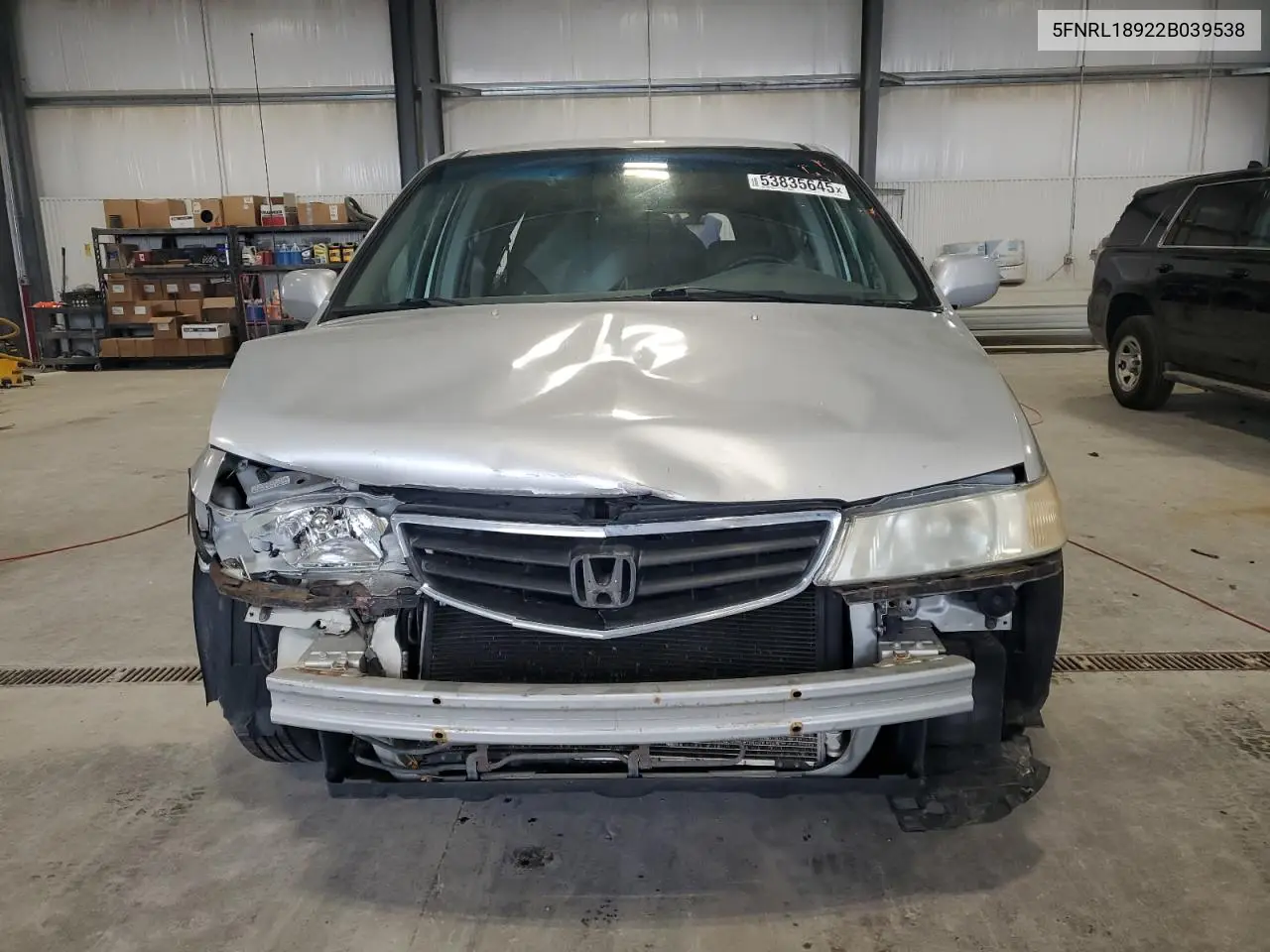 2002 Honda Odyssey Exl VIN: 5FNRL18922B039538 Lot: 53835645