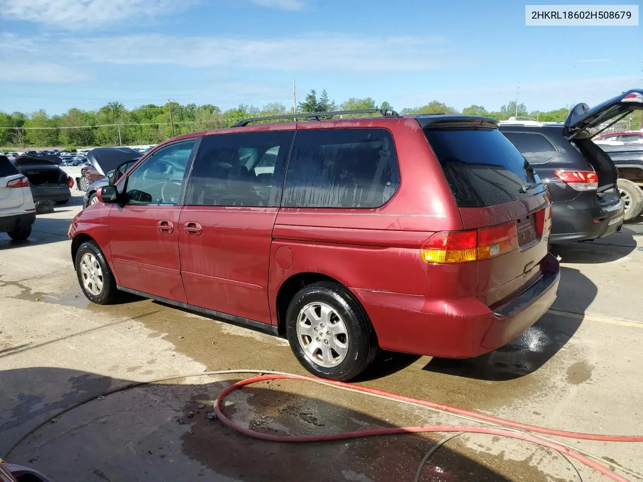 2002 Honda Odyssey Ex VIN: 2HKRL18602H508679 Lot: 54497785