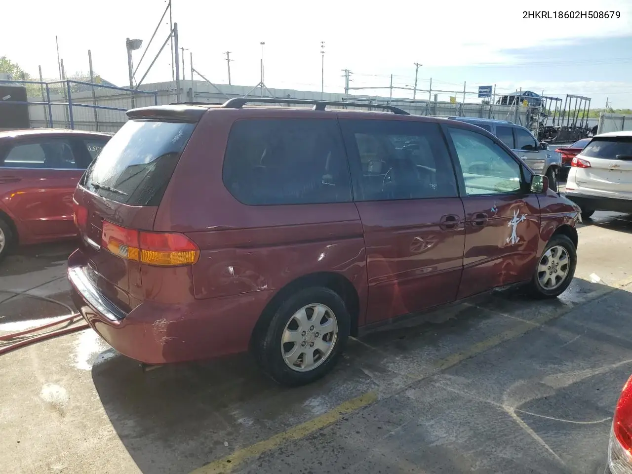 2002 Honda Odyssey Ex VIN: 2HKRL18602H508679 Lot: 54497785