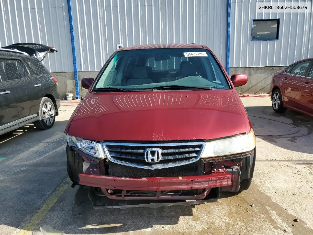 2002 Honda Odyssey Ex VIN: 2HKRL18602H508679 Lot: 54497785