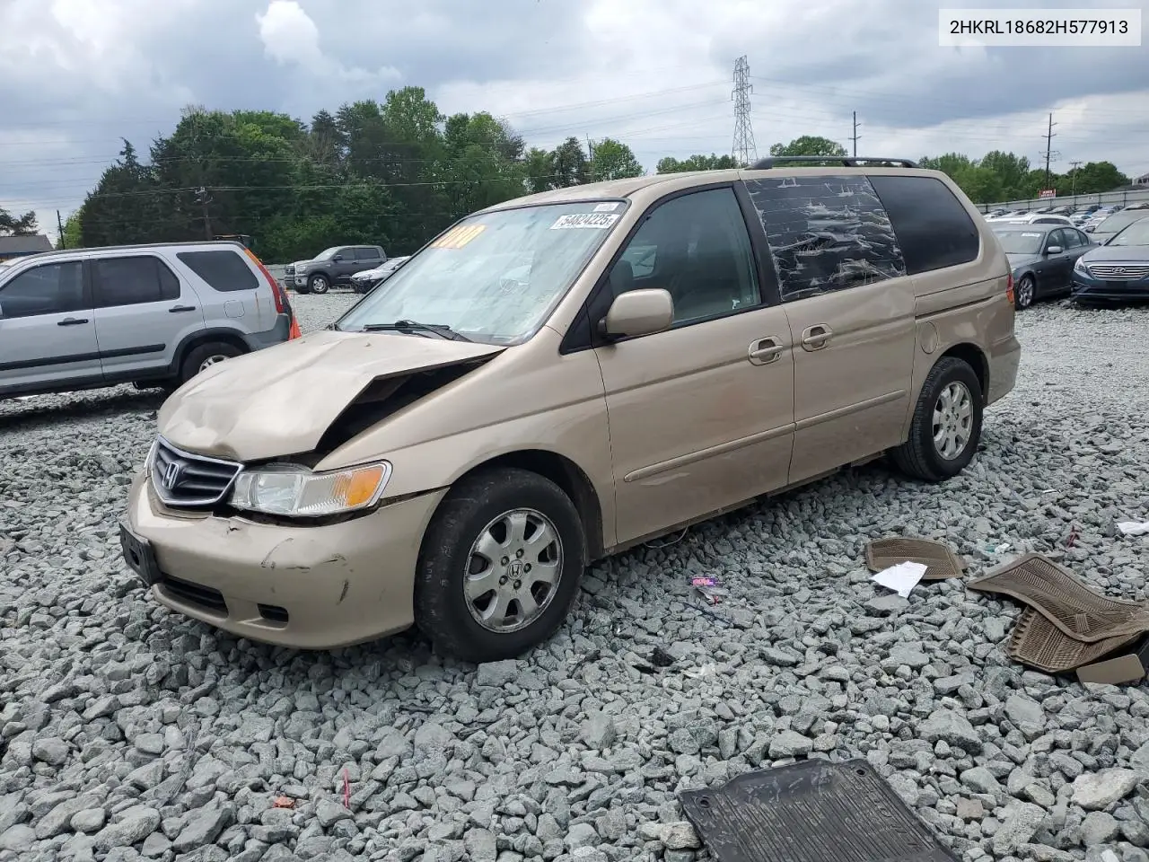 2002 Honda Odyssey Ex VIN: 2HKRL18682H577913 Lot: 54824225