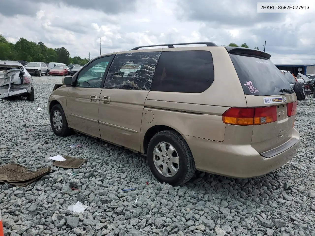 2002 Honda Odyssey Ex VIN: 2HKRL18682H577913 Lot: 54824225