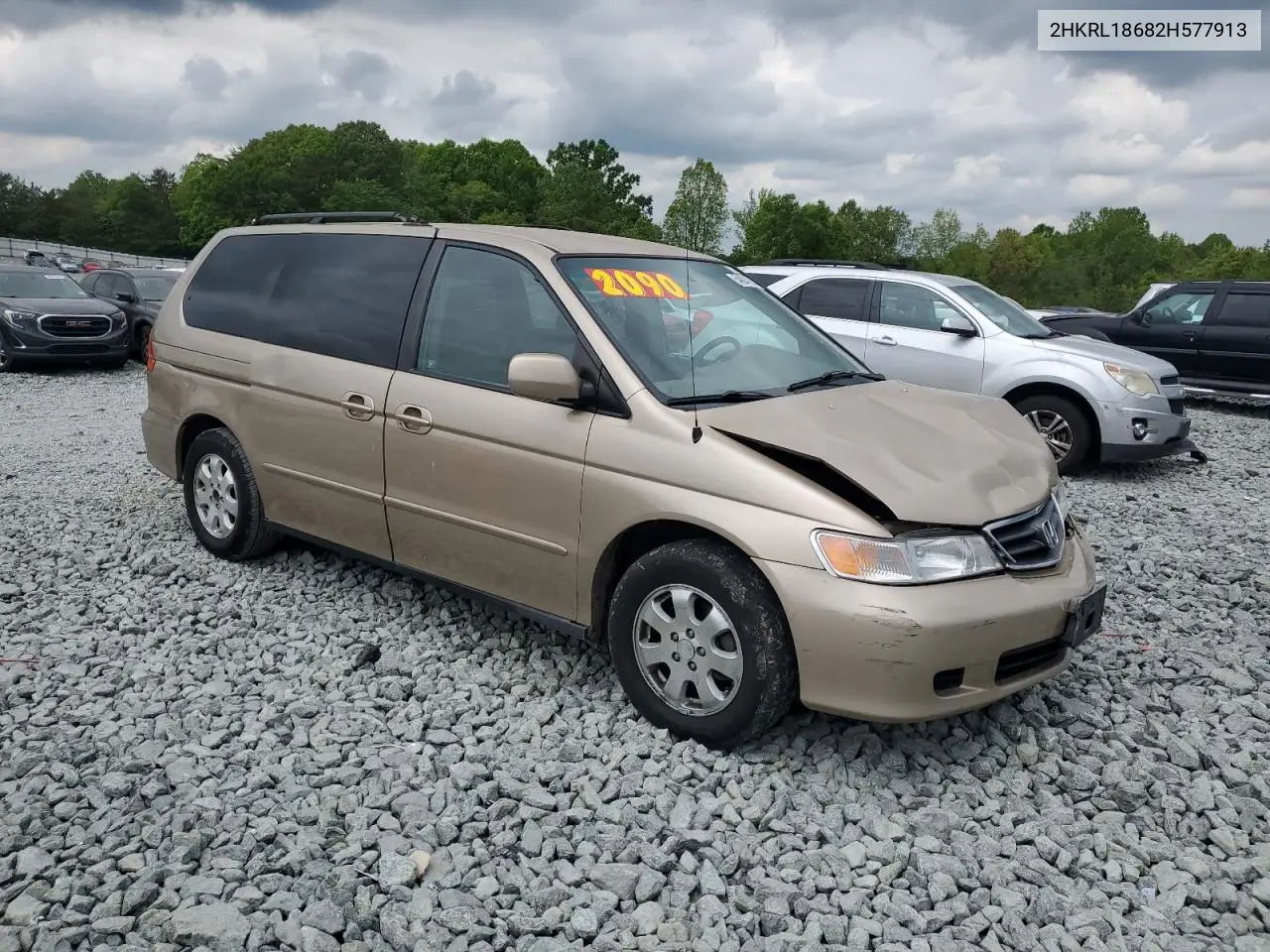 2002 Honda Odyssey Ex VIN: 2HKRL18682H577913 Lot: 54824225