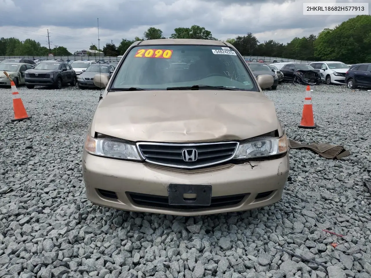 2002 Honda Odyssey Ex VIN: 2HKRL18682H577913 Lot: 54824225