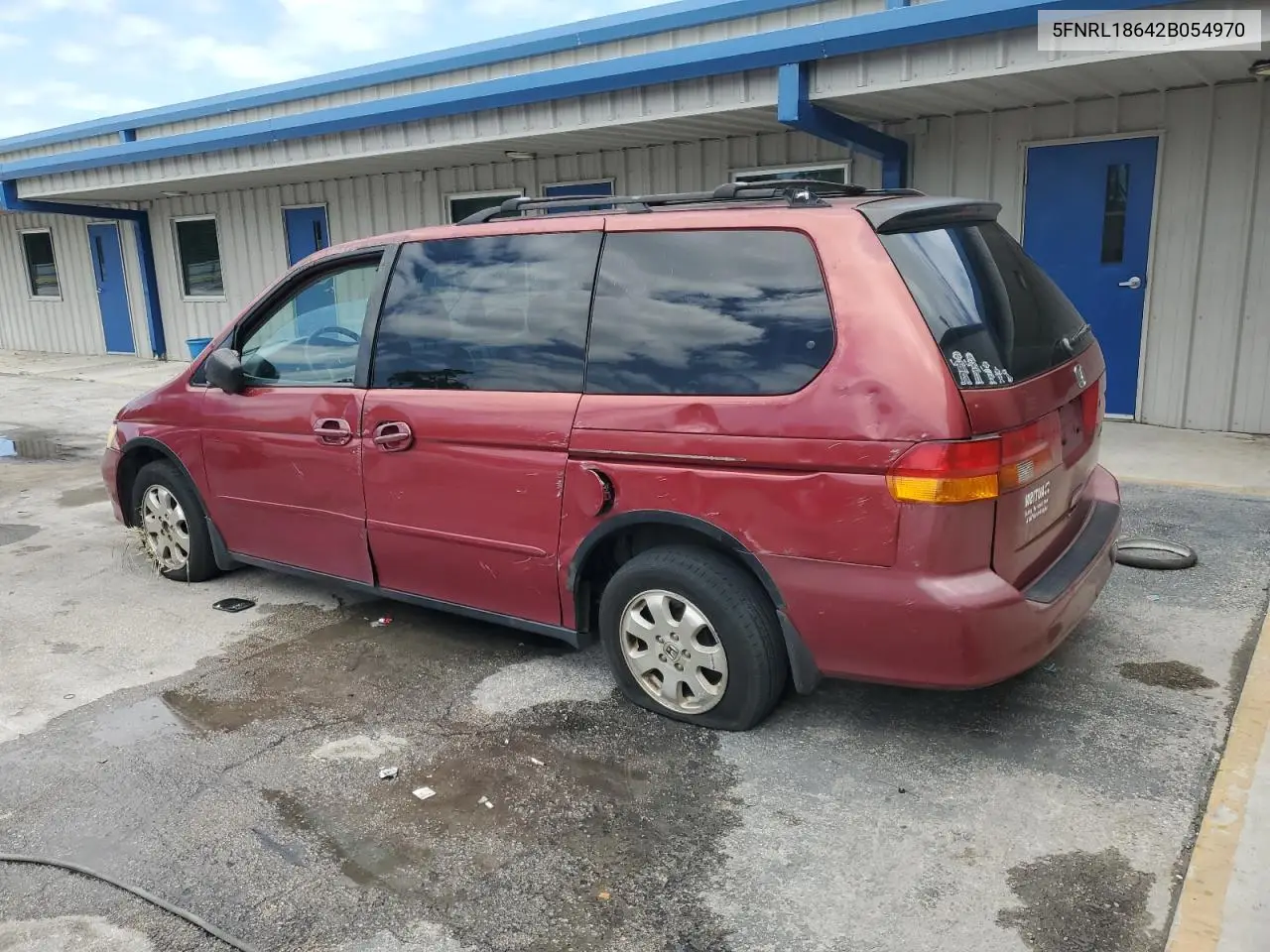 2002 Honda Odyssey Ex VIN: 5FNRL18642B054970 Lot: 55224445