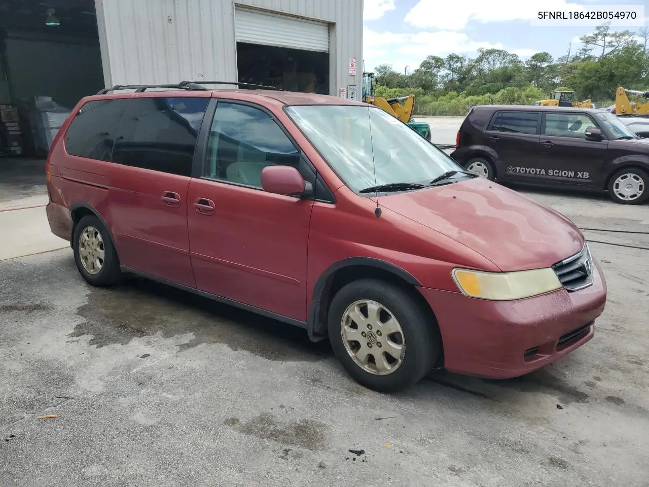 2002 Honda Odyssey Ex VIN: 5FNRL18642B054970 Lot: 55224445