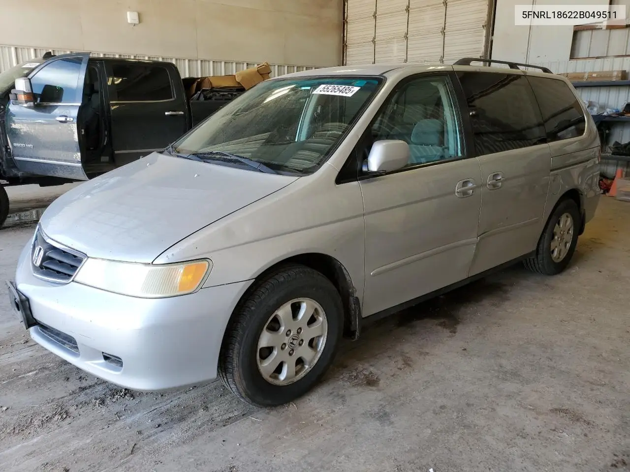 2002 Honda Odyssey Ex VIN: 5FNRL18622B049511 Lot: 55265485