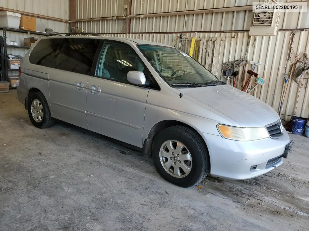 2002 Honda Odyssey Ex VIN: 5FNRL18622B049511 Lot: 55265485