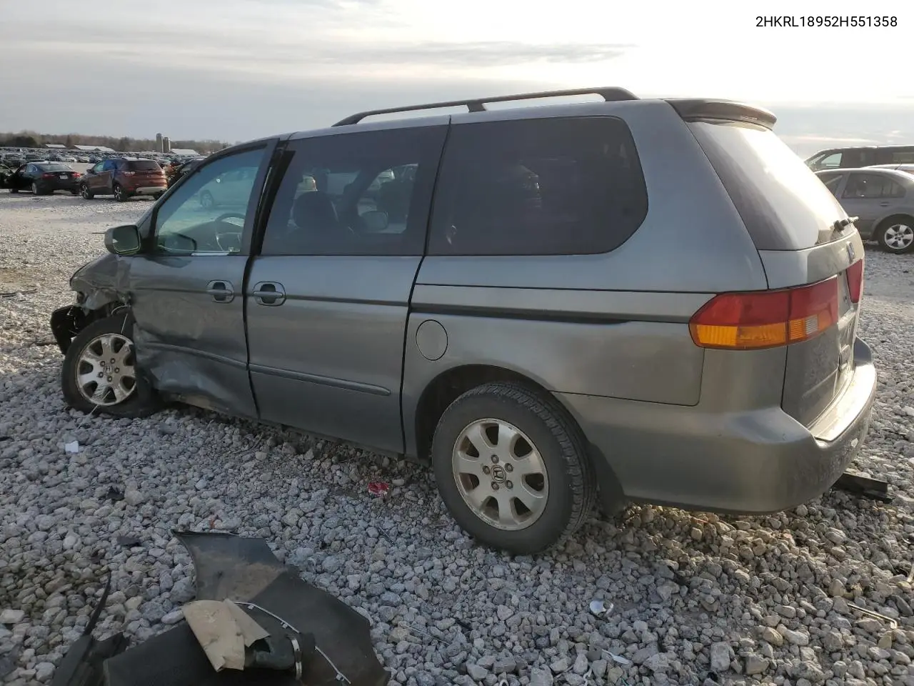2002 Honda Odyssey Exl VIN: 2HKRL18952H551358 Lot: 55719875