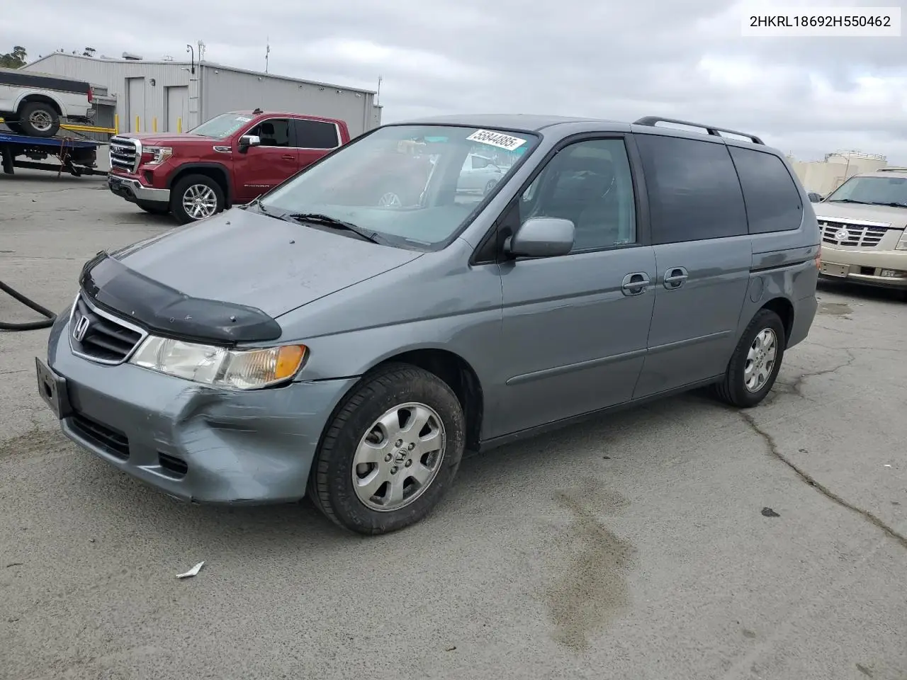 2002 Honda Odyssey Ex VIN: 2HKRL18692H550462 Lot: 55844885