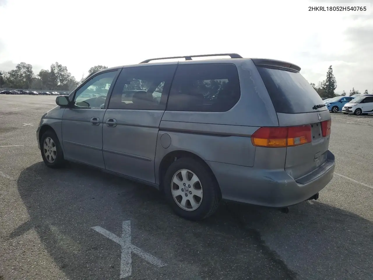 2002 Honda Odyssey Exl VIN: 2HKRL18052H540765 Lot: 56074535