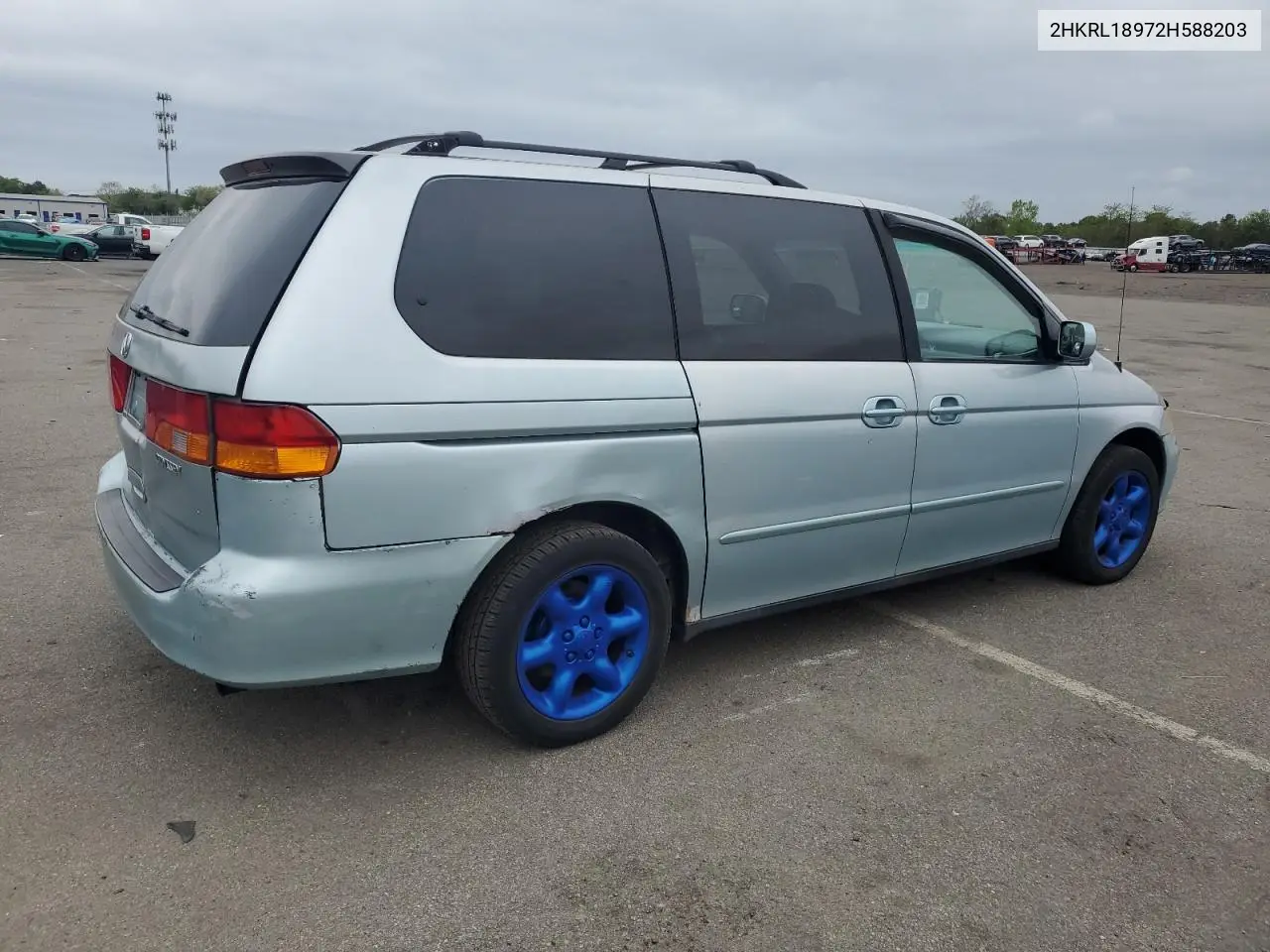 2002 Honda Odyssey Exl VIN: 2HKRL18972H588203 Lot: 56799955