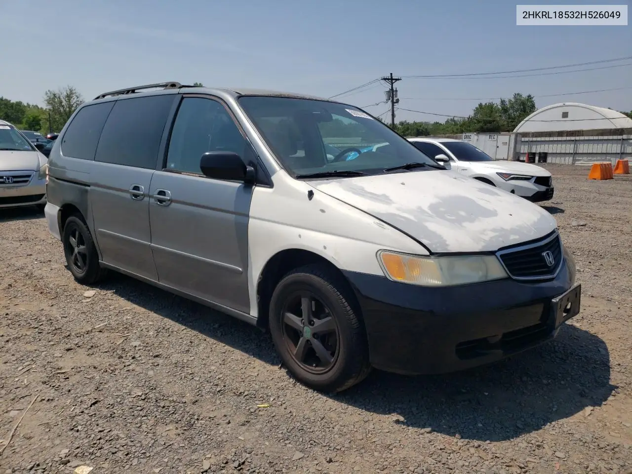 2002 Honda Odyssey Lx VIN: 2HKRL18532H526049 Lot: 60087695