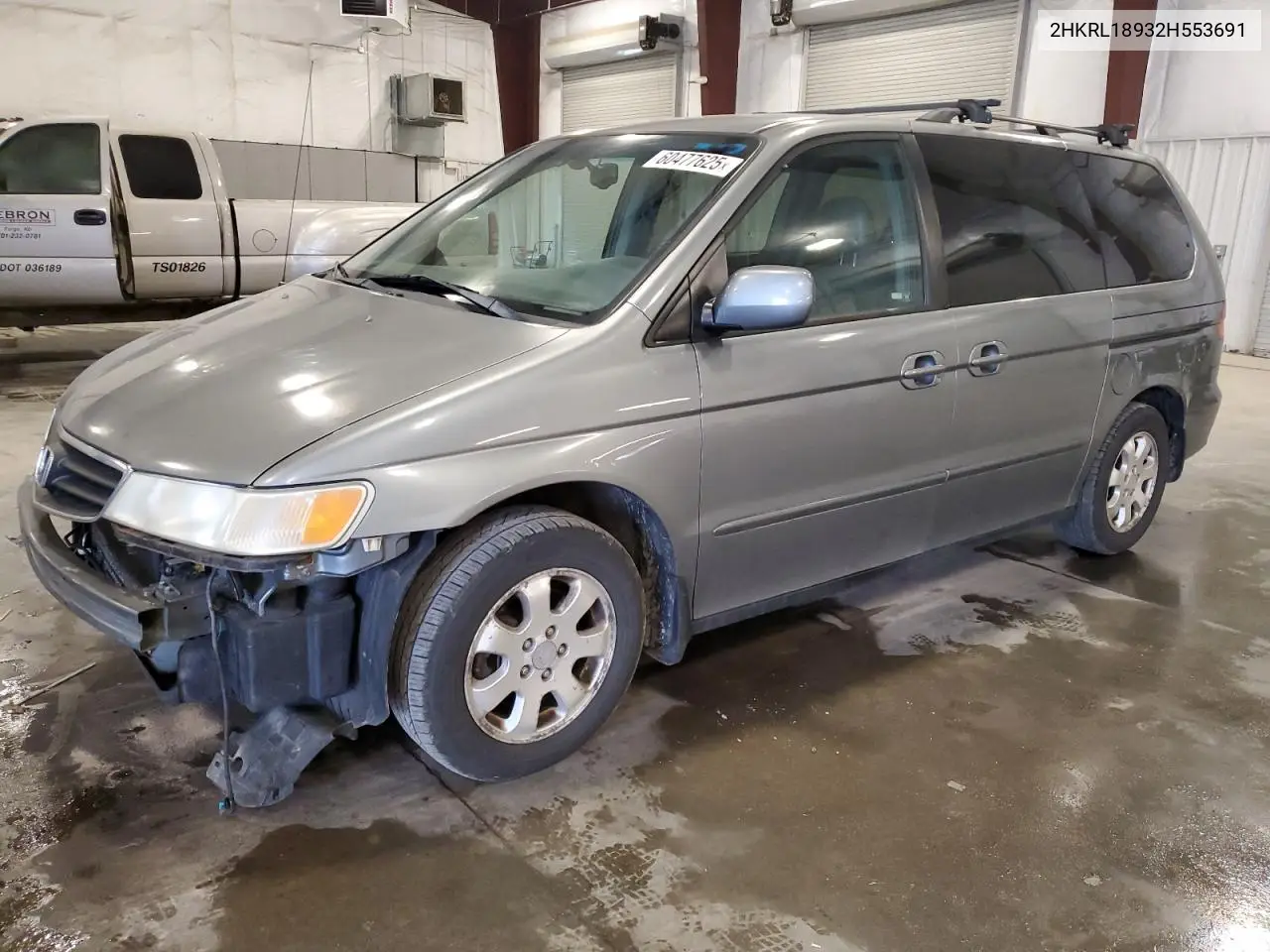 2002 Honda Odyssey Exl VIN: 2HKRL18932H553691 Lot: 60477625